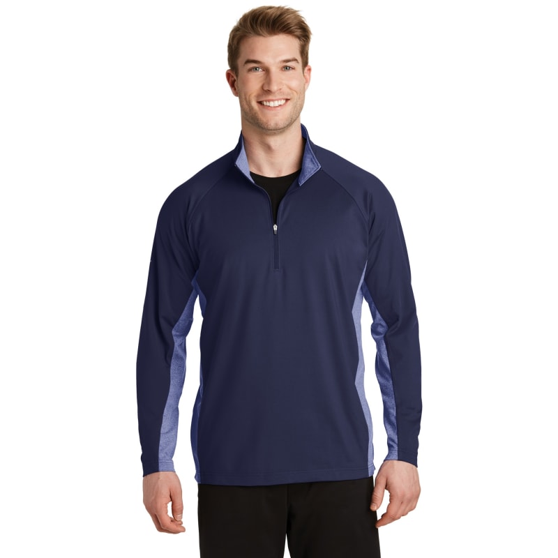 Sport-Tek Sport-Wick Stretch Contrast 1/4-Zip Pullover. 16