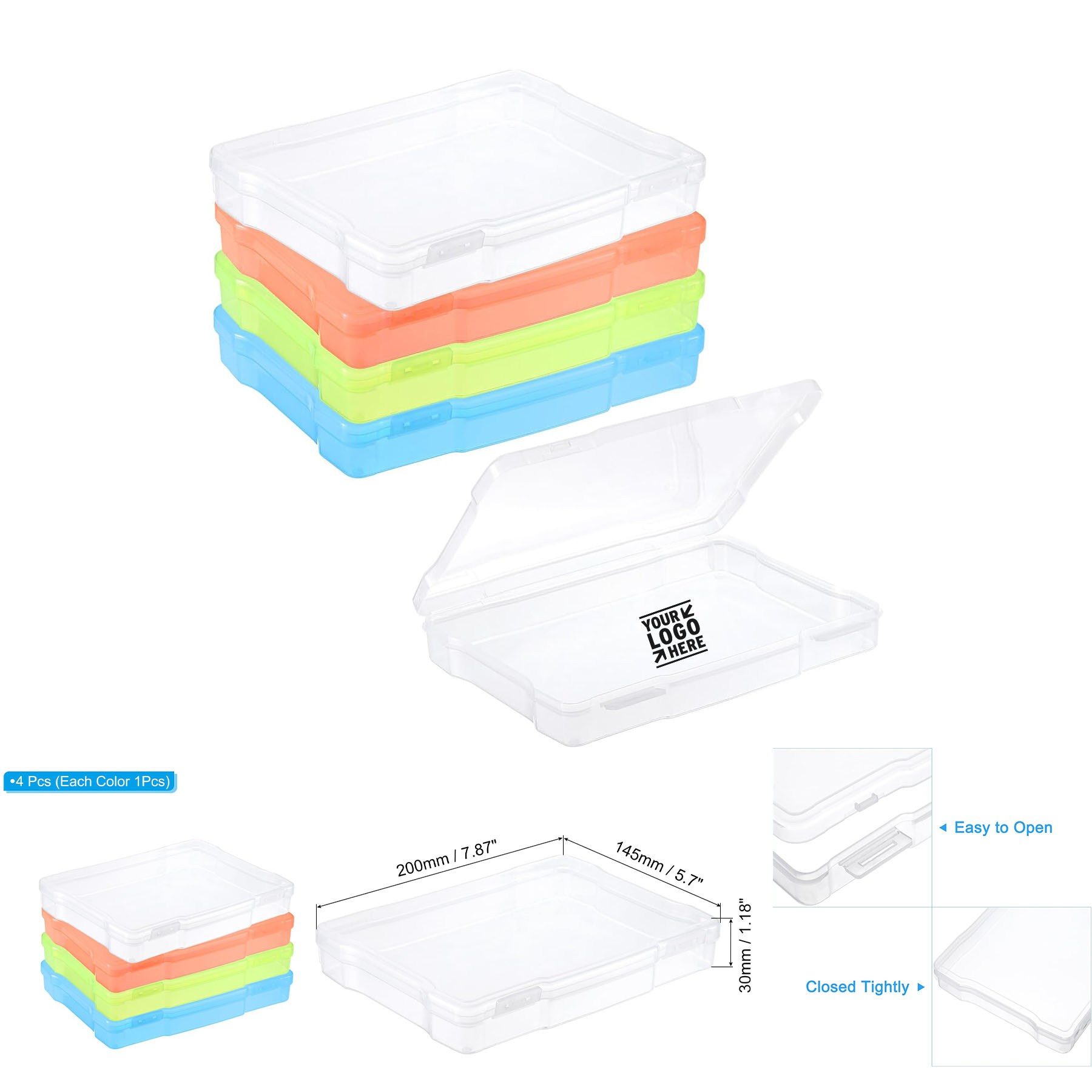 5x7 Photo Sticker Storage Box Organizer Case Picture Container 1