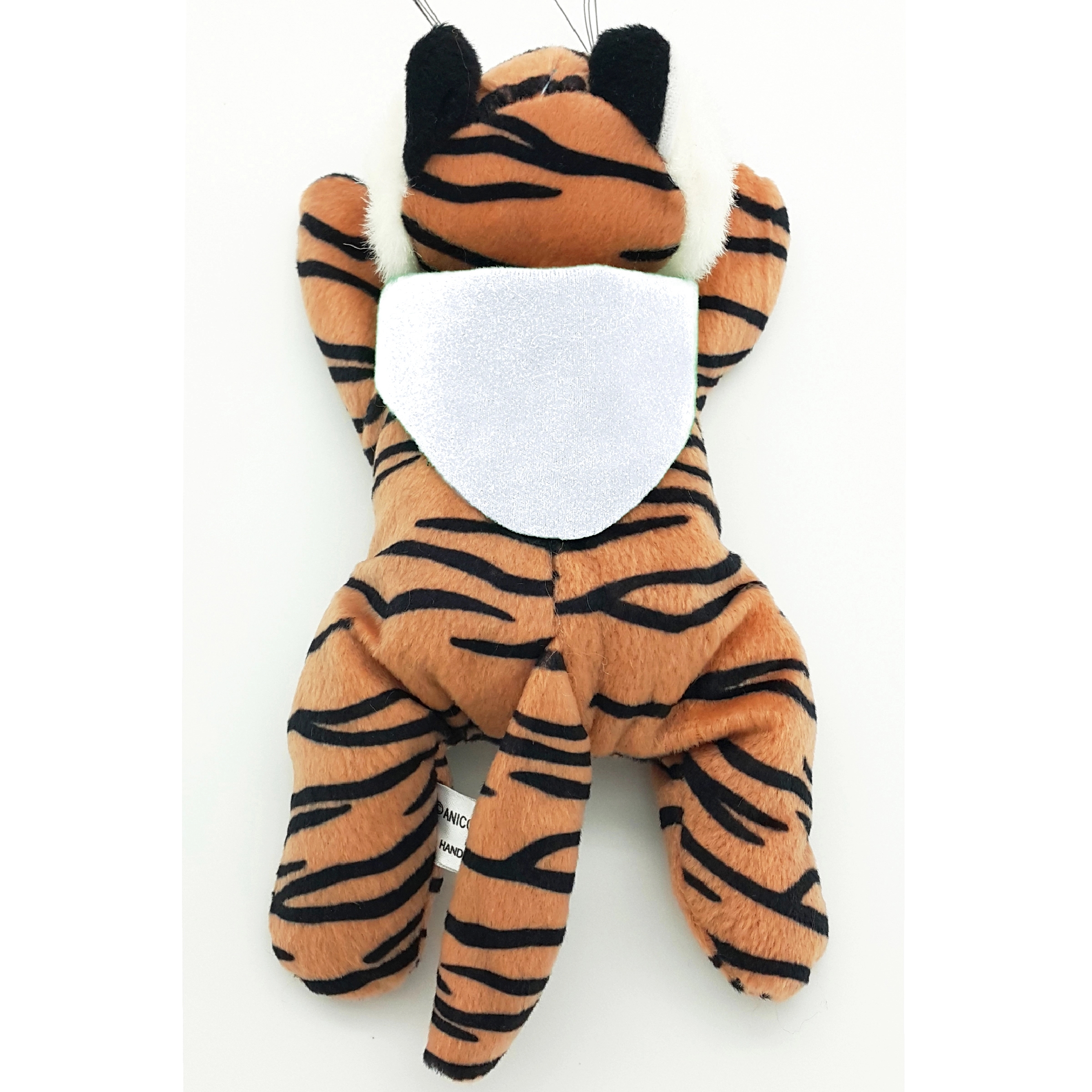 8" Laying Down Beanie Tiger 3