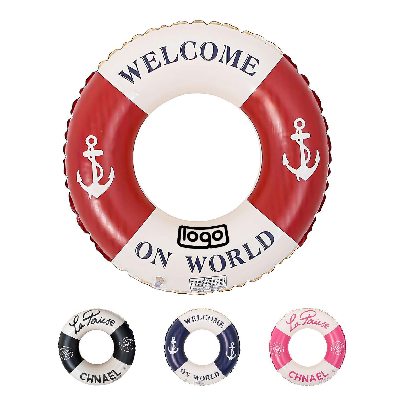 Anchor-Style PVC Inflatable Swim Ring & Lifebuoy 3