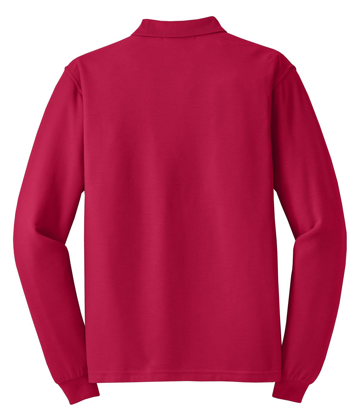 Port Authority Silk Touch Long Sleeve Polo. K500LS 95