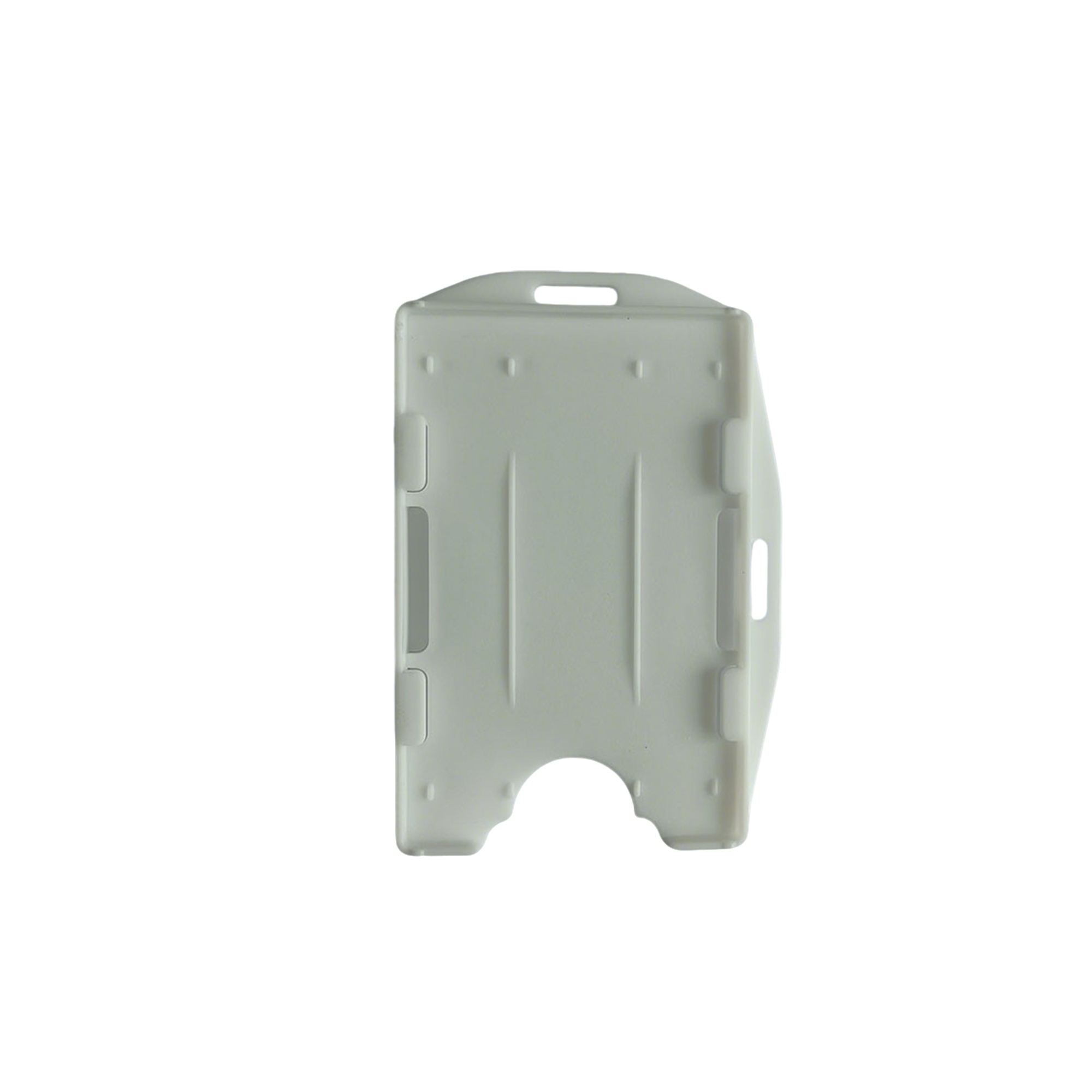 Clear Vertical Two Card Badge Holder 3