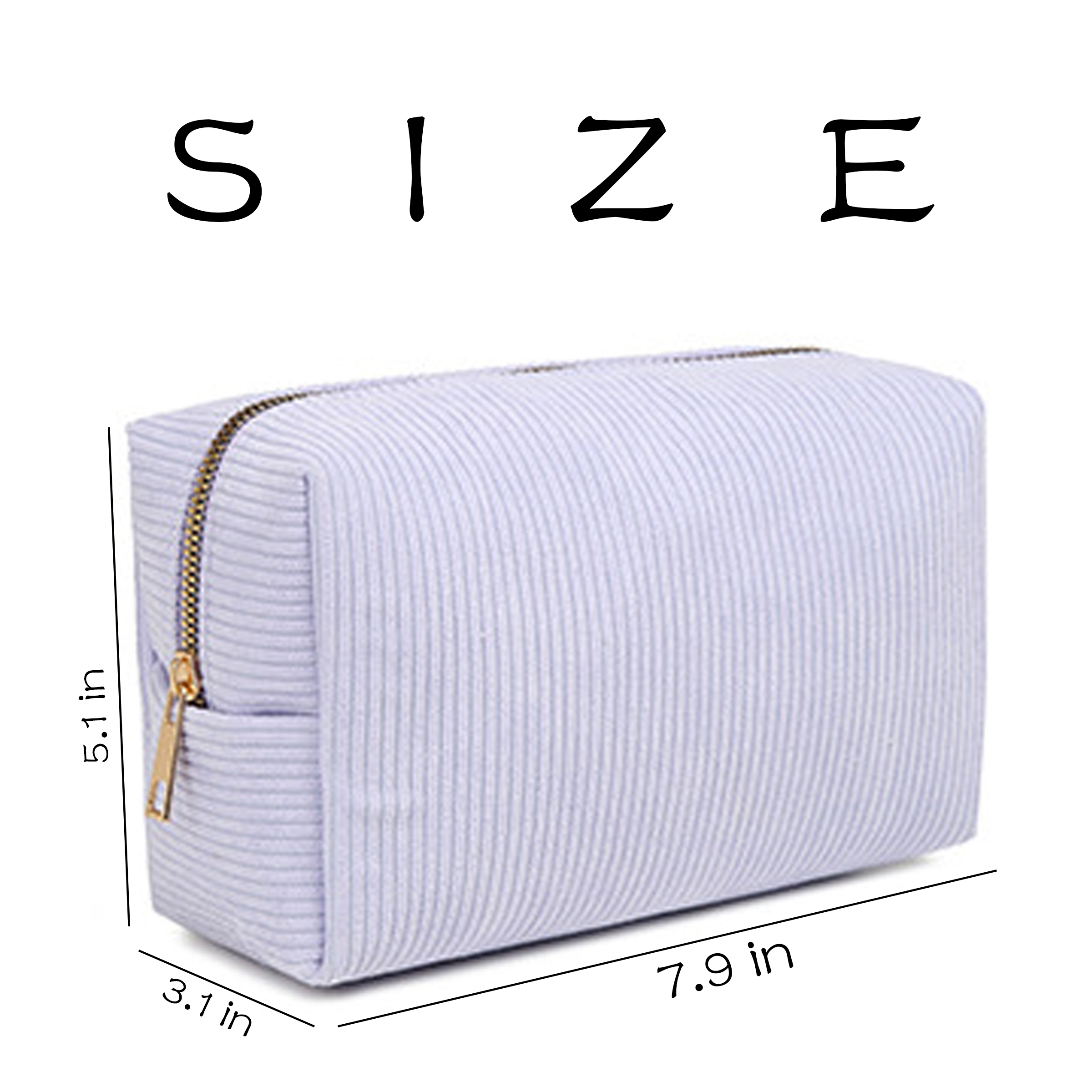 Corduroy Simple And Versatile Makeup Bag 9
