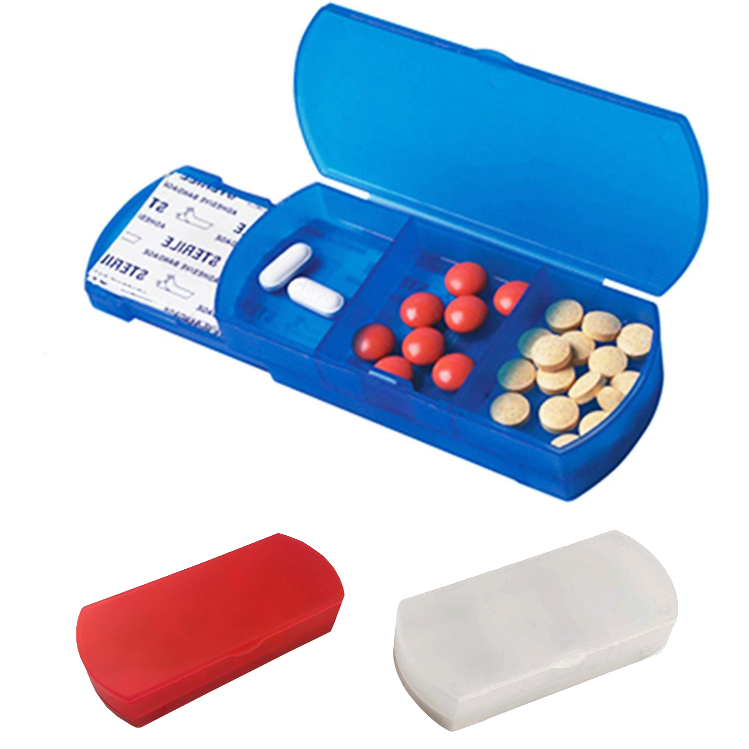 Plastic Portable Travel Pull Out Pill Box 4