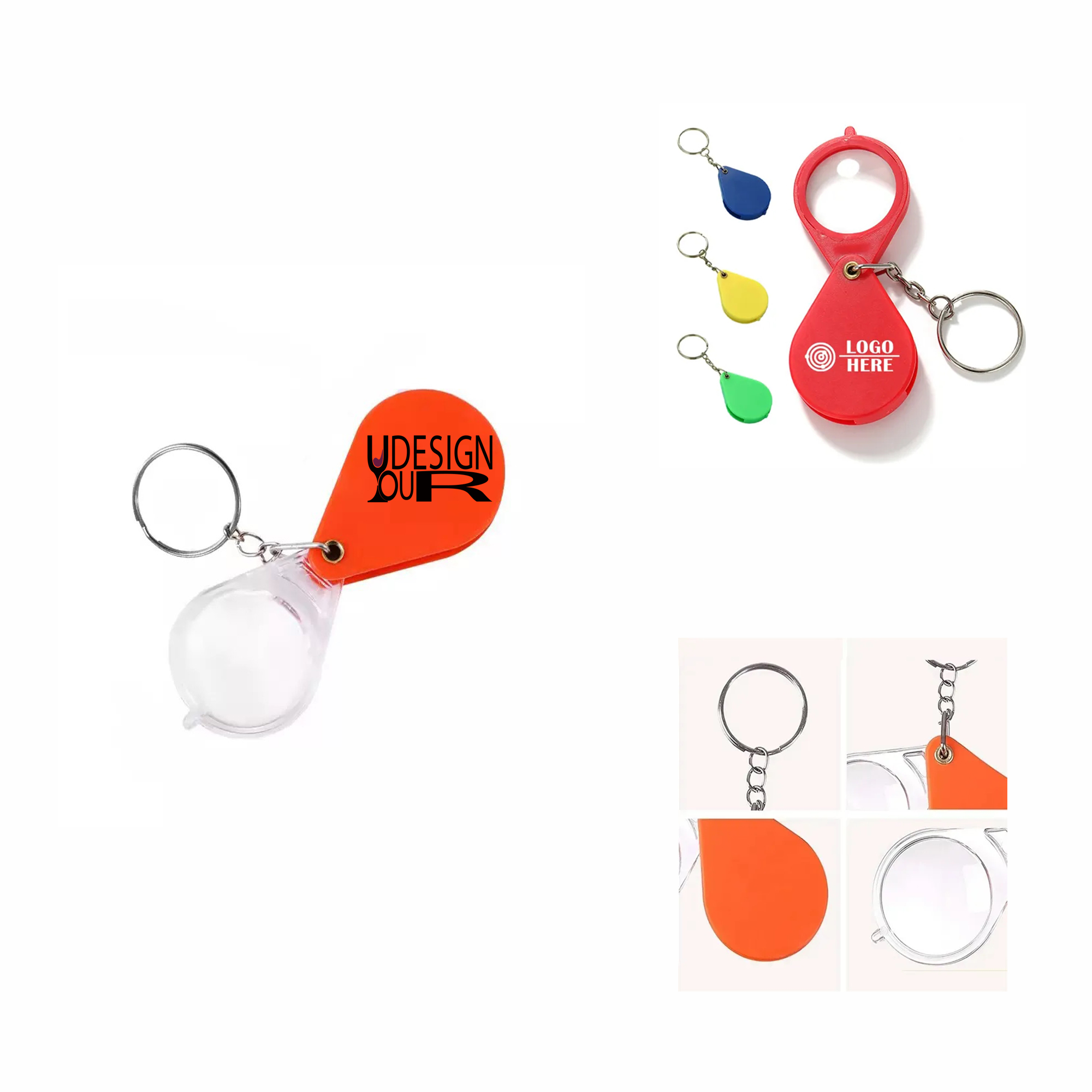 Mini Magnifying Glass Keychain MOQ 50pcs 1