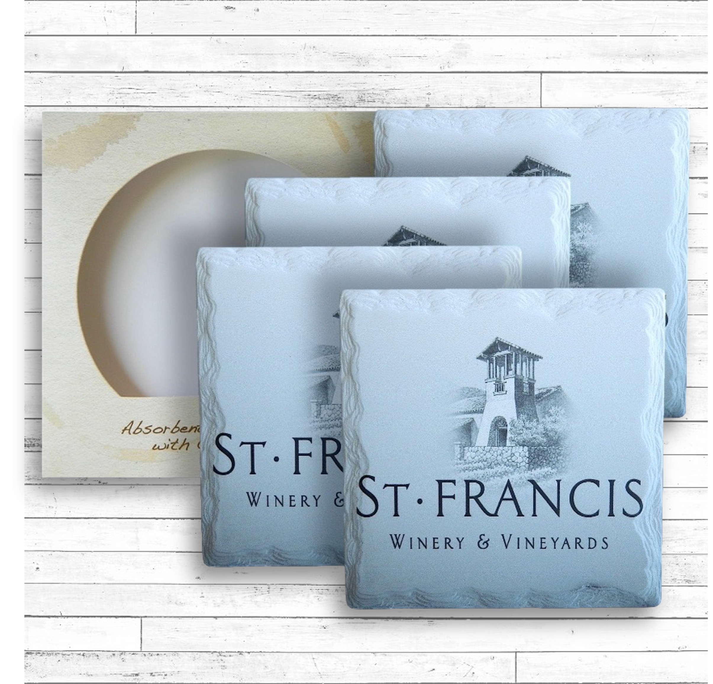 4 Square Layered Edge Coaster Box Set 3