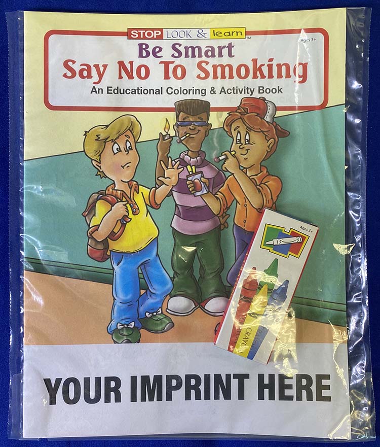 COLORING SET - Be Smart, Say No to Smoking Coloring Book Fun Pack 2
