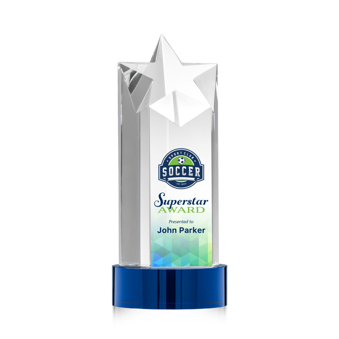 Berkeley VividPrint™ Award on Stanrich Base - Blue 10
