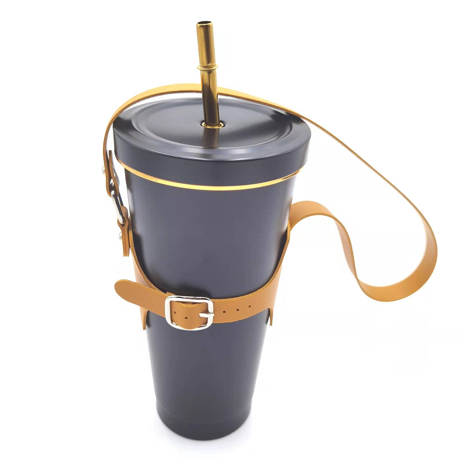 Drink Cup Holder with Adjustable Shoulder Strap 4