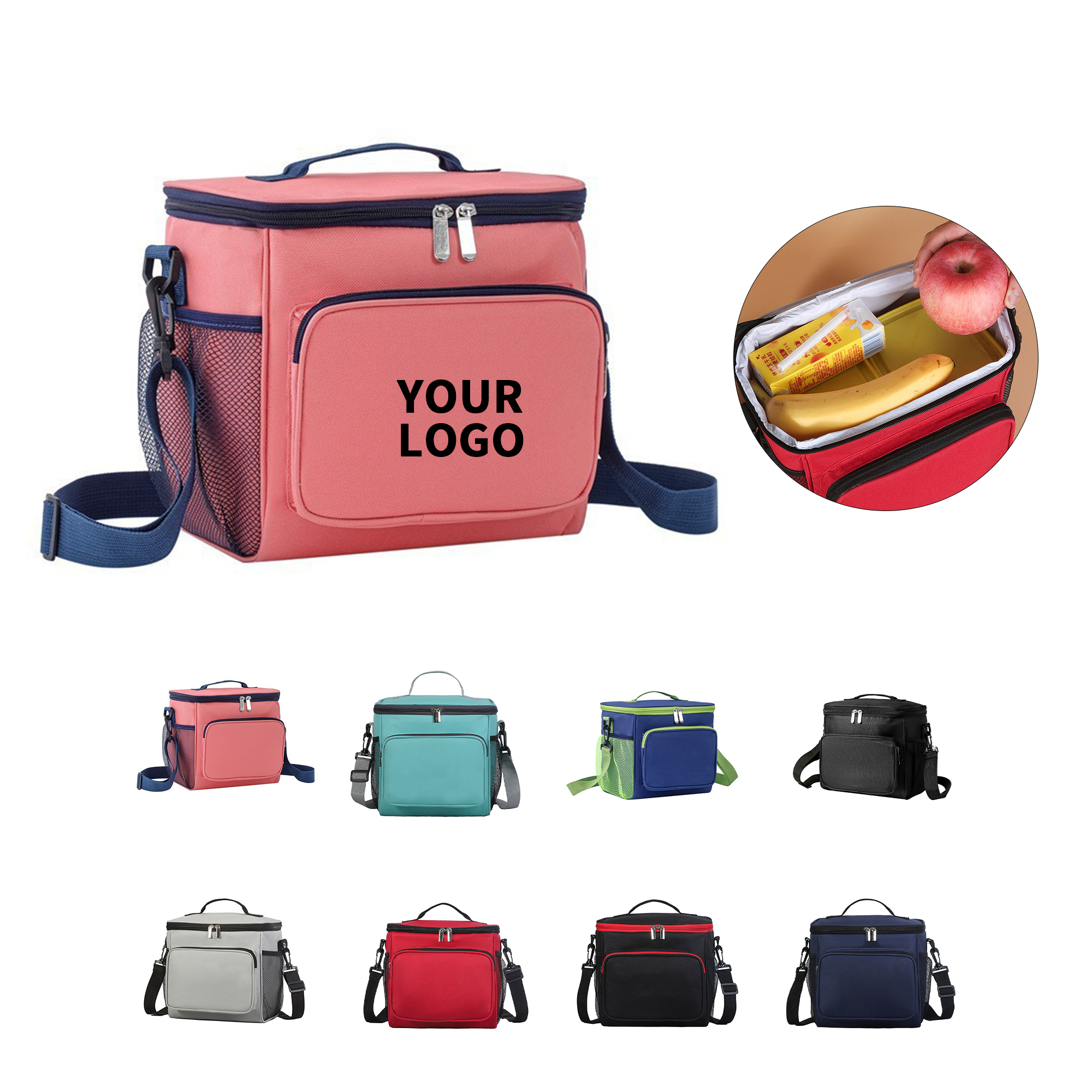 Triple Insulated Lunch Cooler With Front Pocket 10