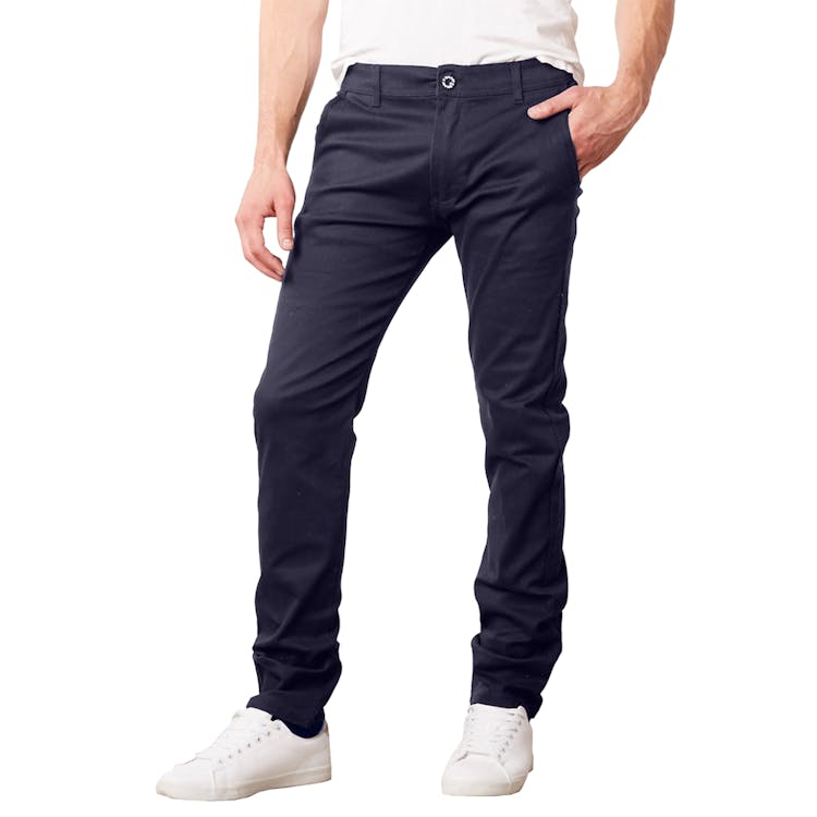 Super Stretch Slim Pants - Navy 30 x 30 2