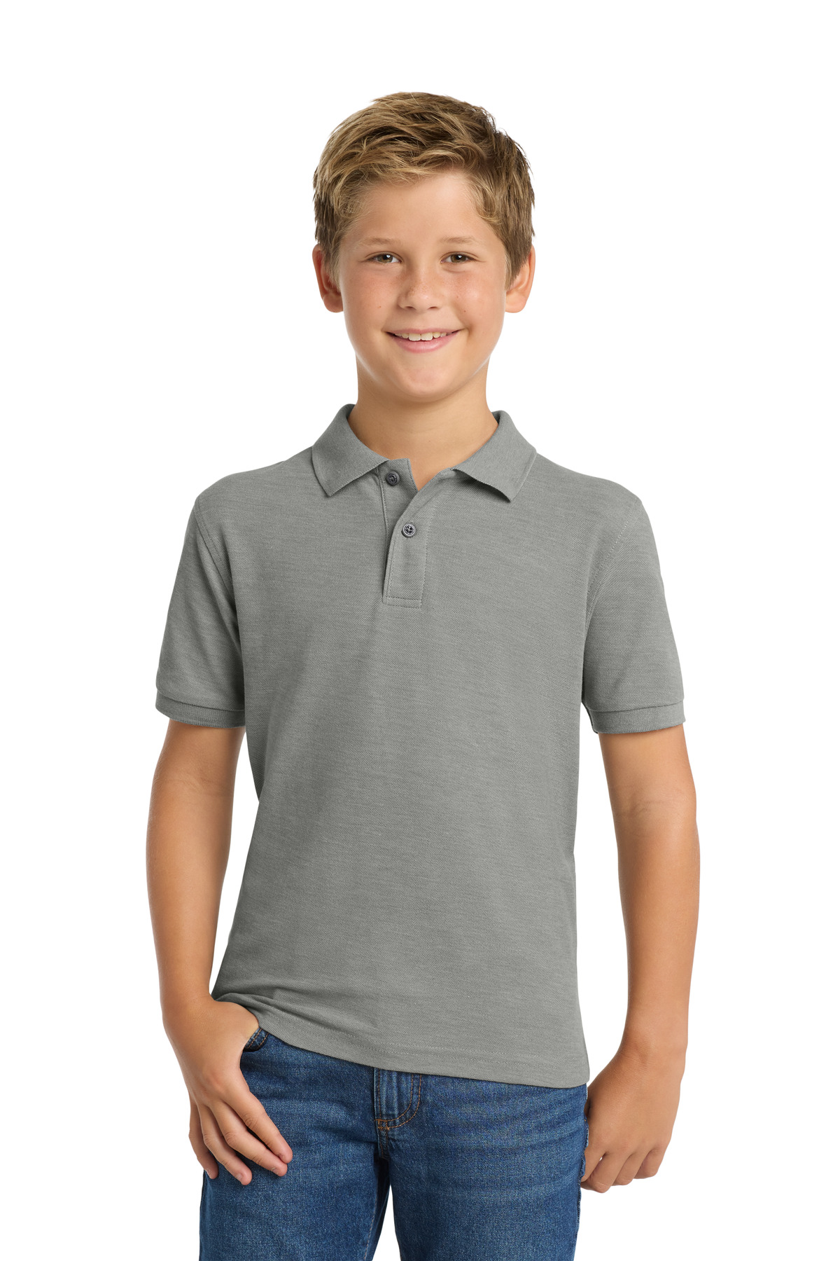 Port Authority Youth Silk Touch Polo. Y500 107