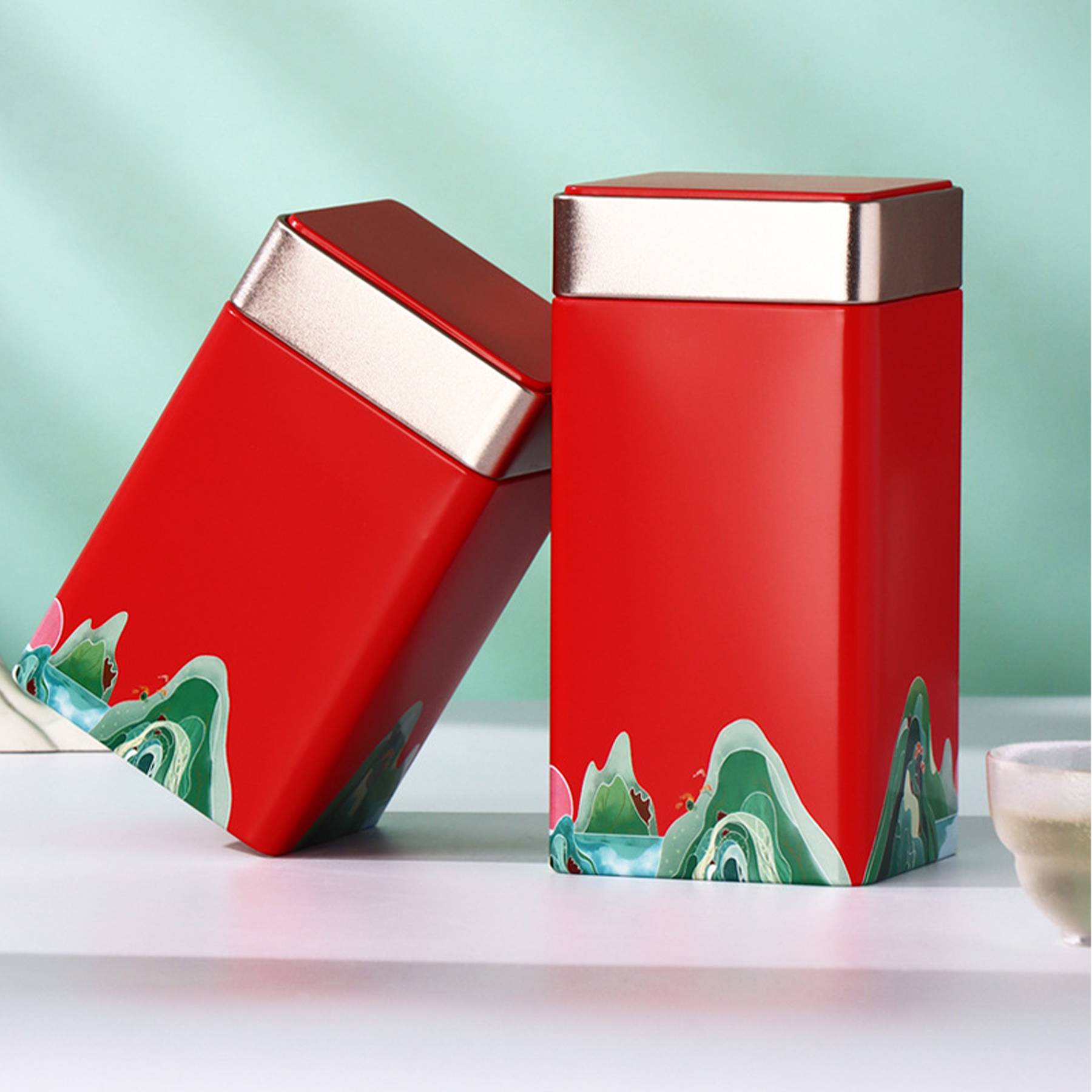Iron Portable tea universal canister 8