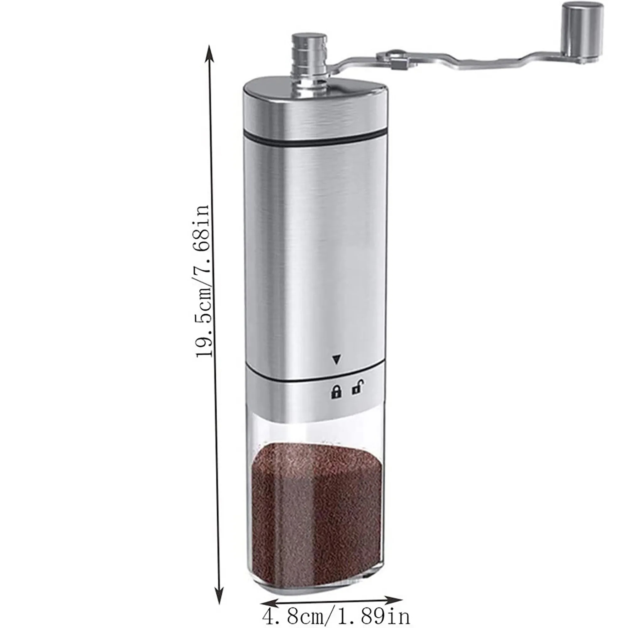 Stainless Steel Manual Coffee Grinder MOQ 10 Pcs 1