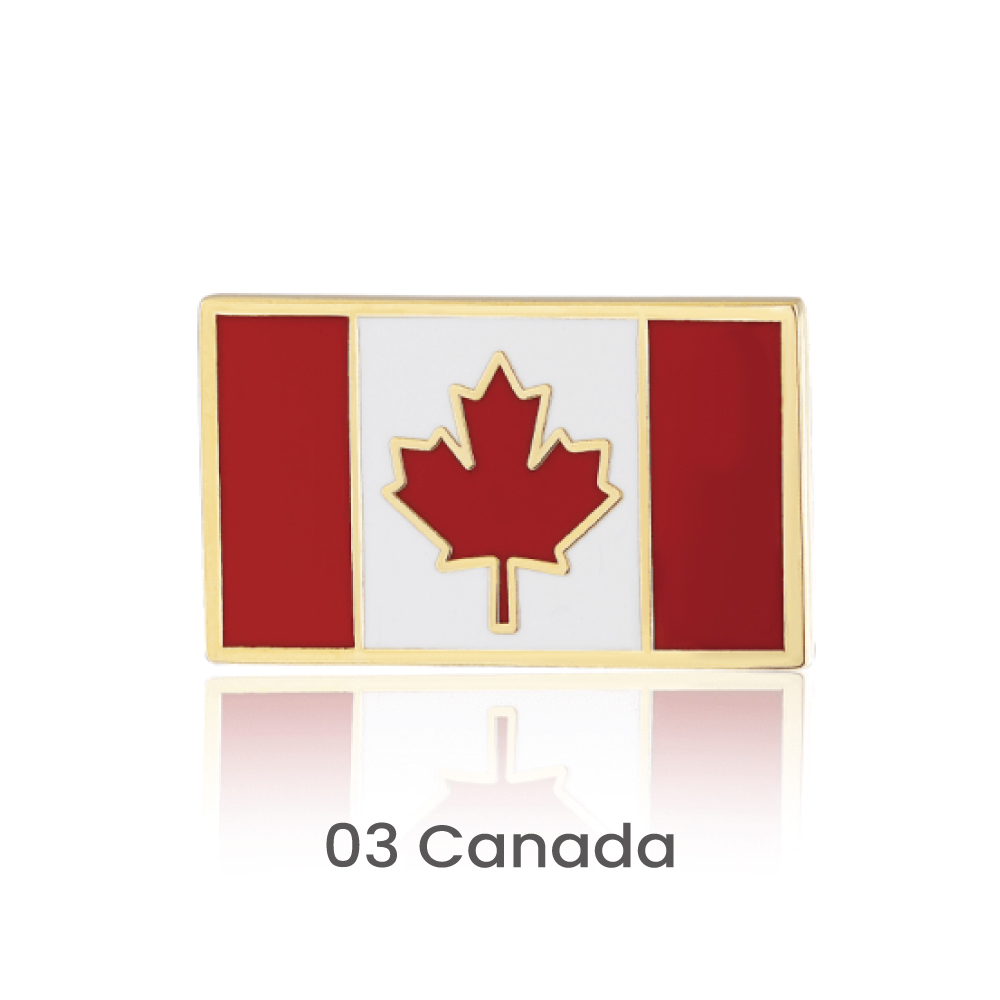 7/8 " Single Stock Flag Pins 3