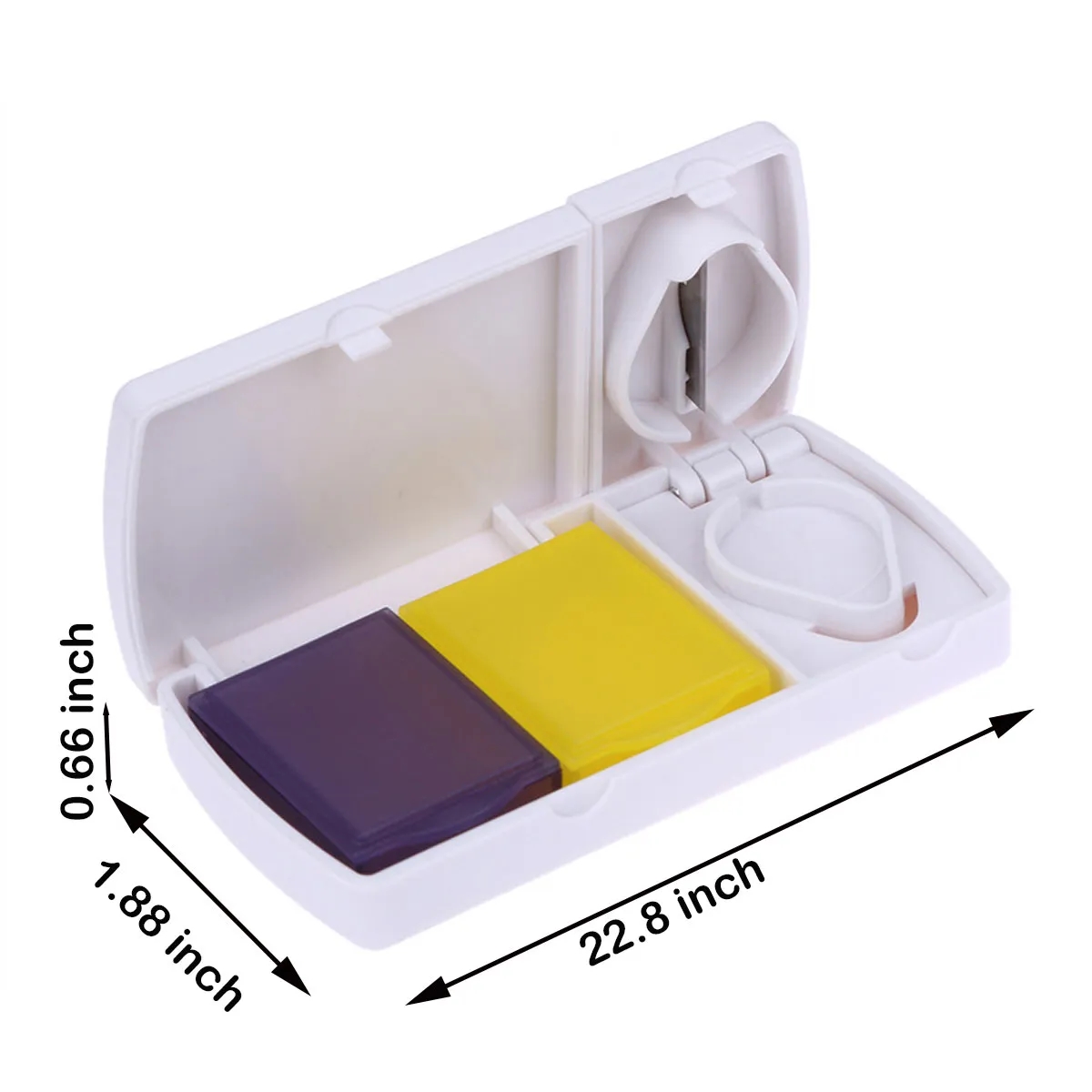 medicine cutter Portable Pill Organizer Daily Case Box 1