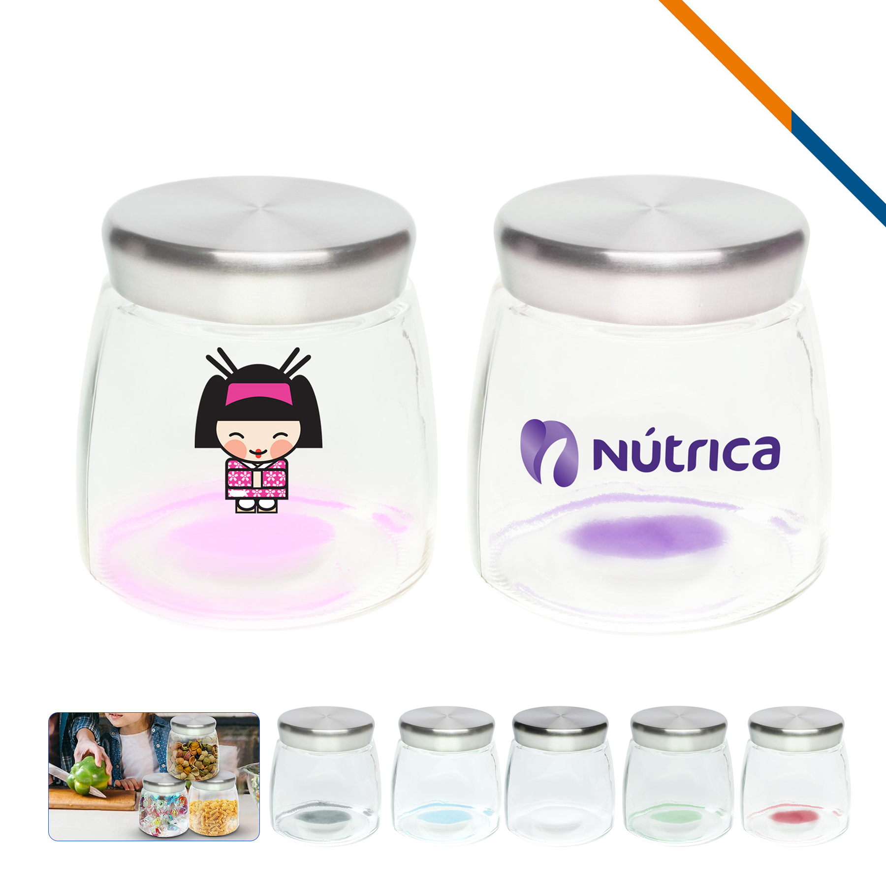 Donna Glass Candy Jars 4