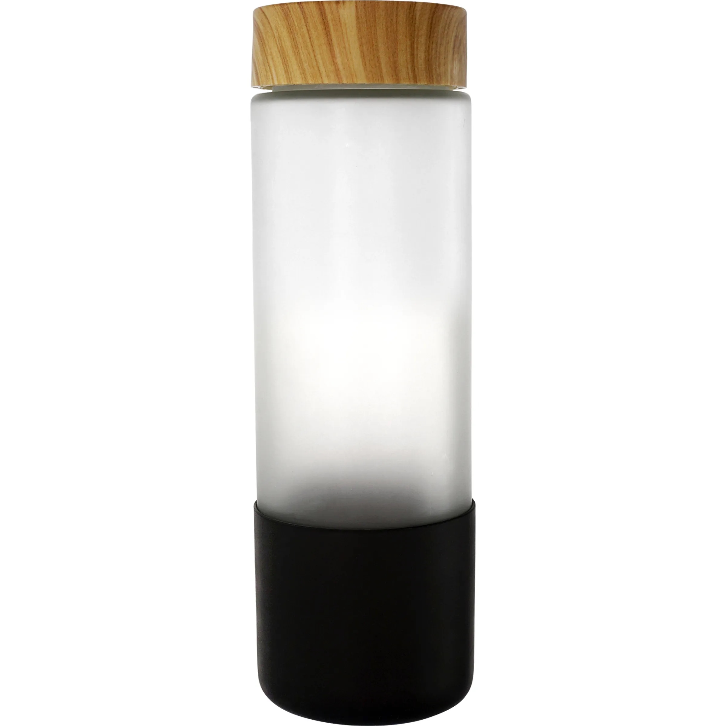 Bamboo Pattern 22 oz. Frosted Glass Grip Bottle 15