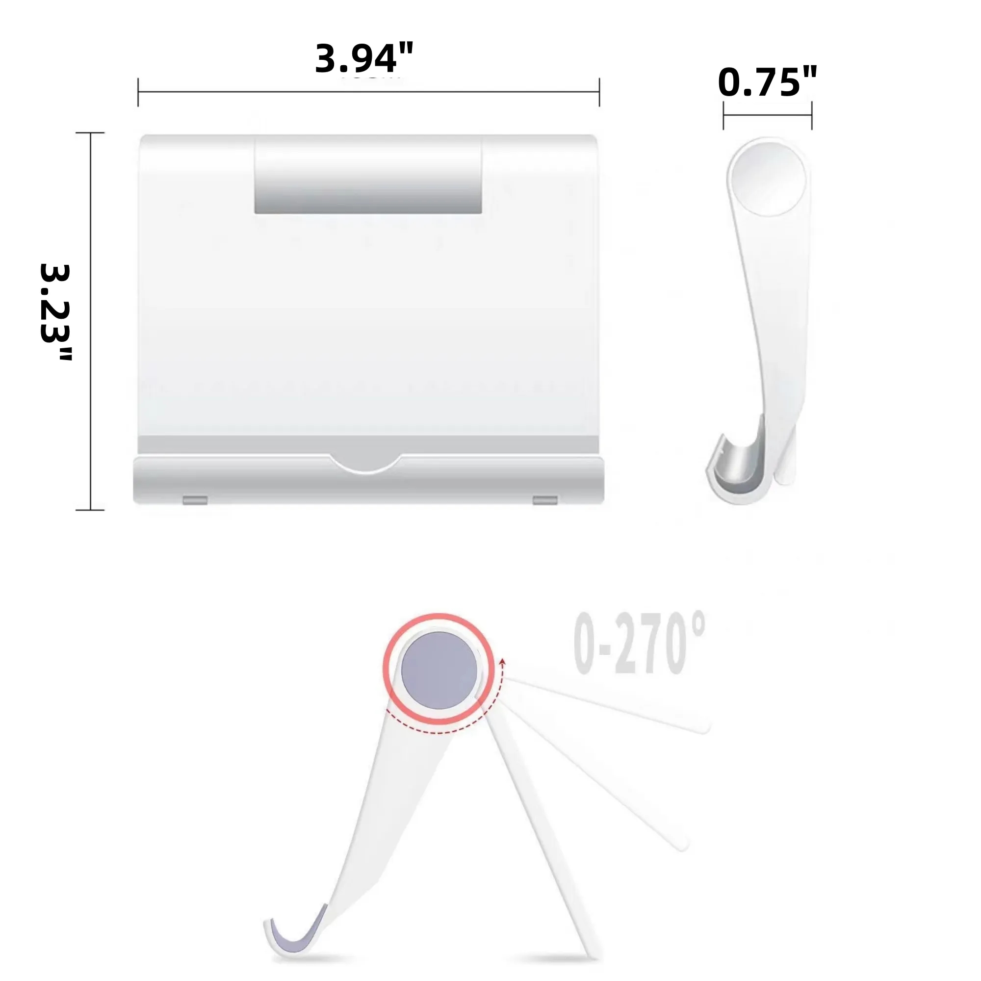Foldable Multi Angle Phones & Tablets Desktop Stand 9