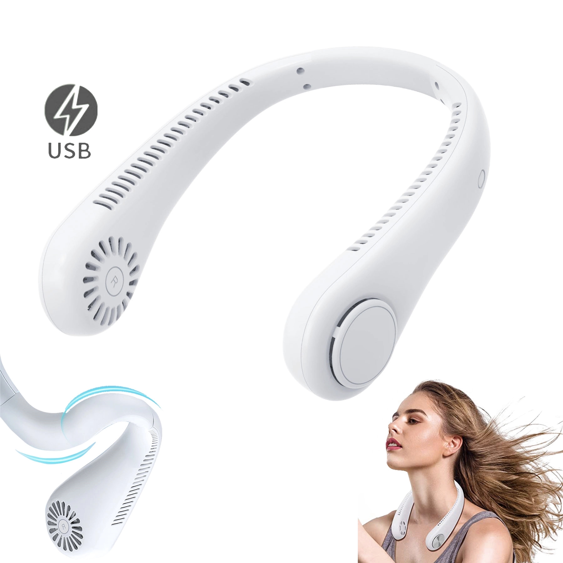 USB Rechargeable Neck Fan 3