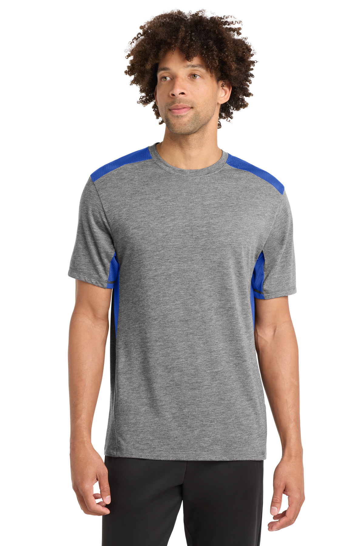 Sport-Tek PosiCharge Tri-Blend Wicking Draft Tee. ST410 24