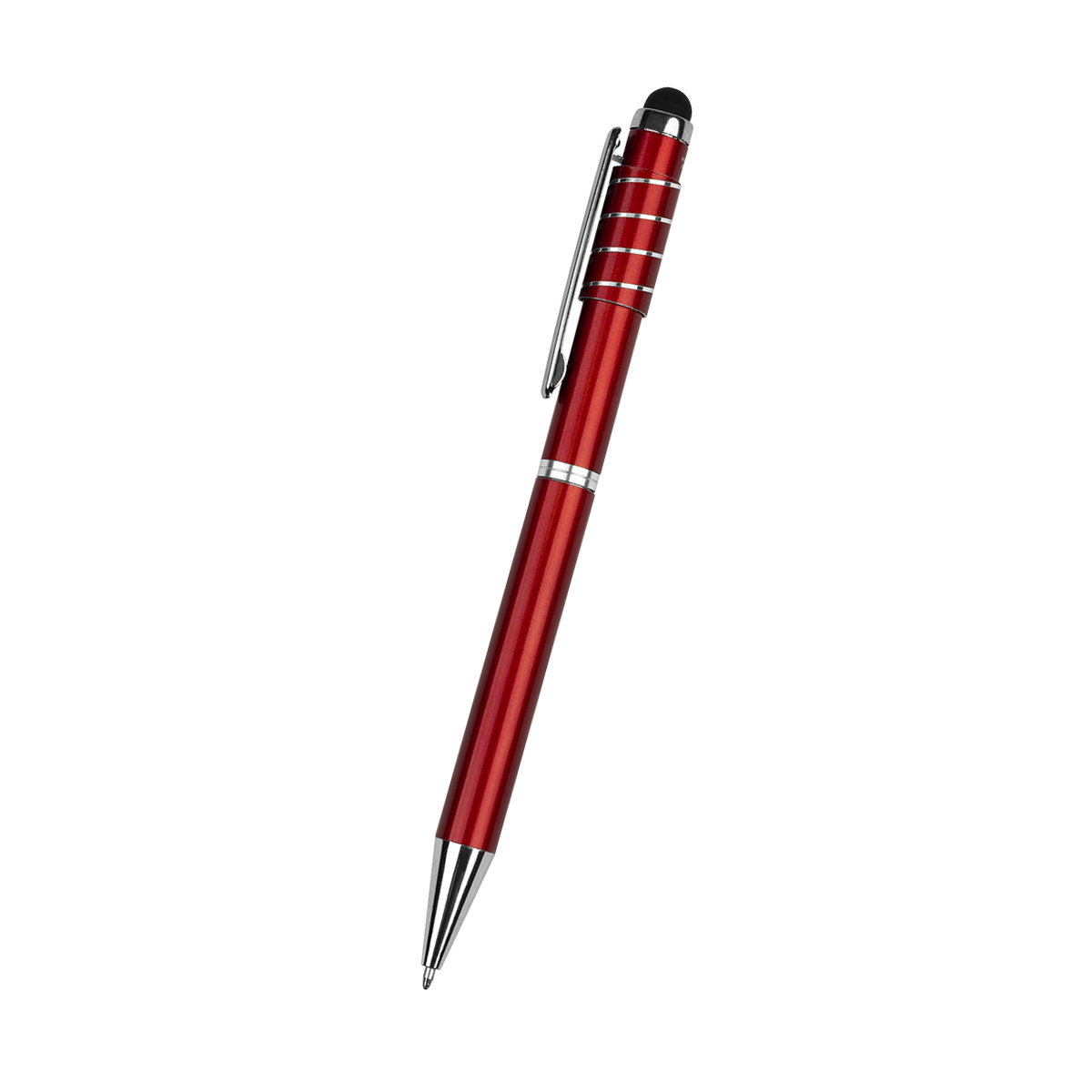 Recycled Aluminum Spinner Pen With Stylus 8