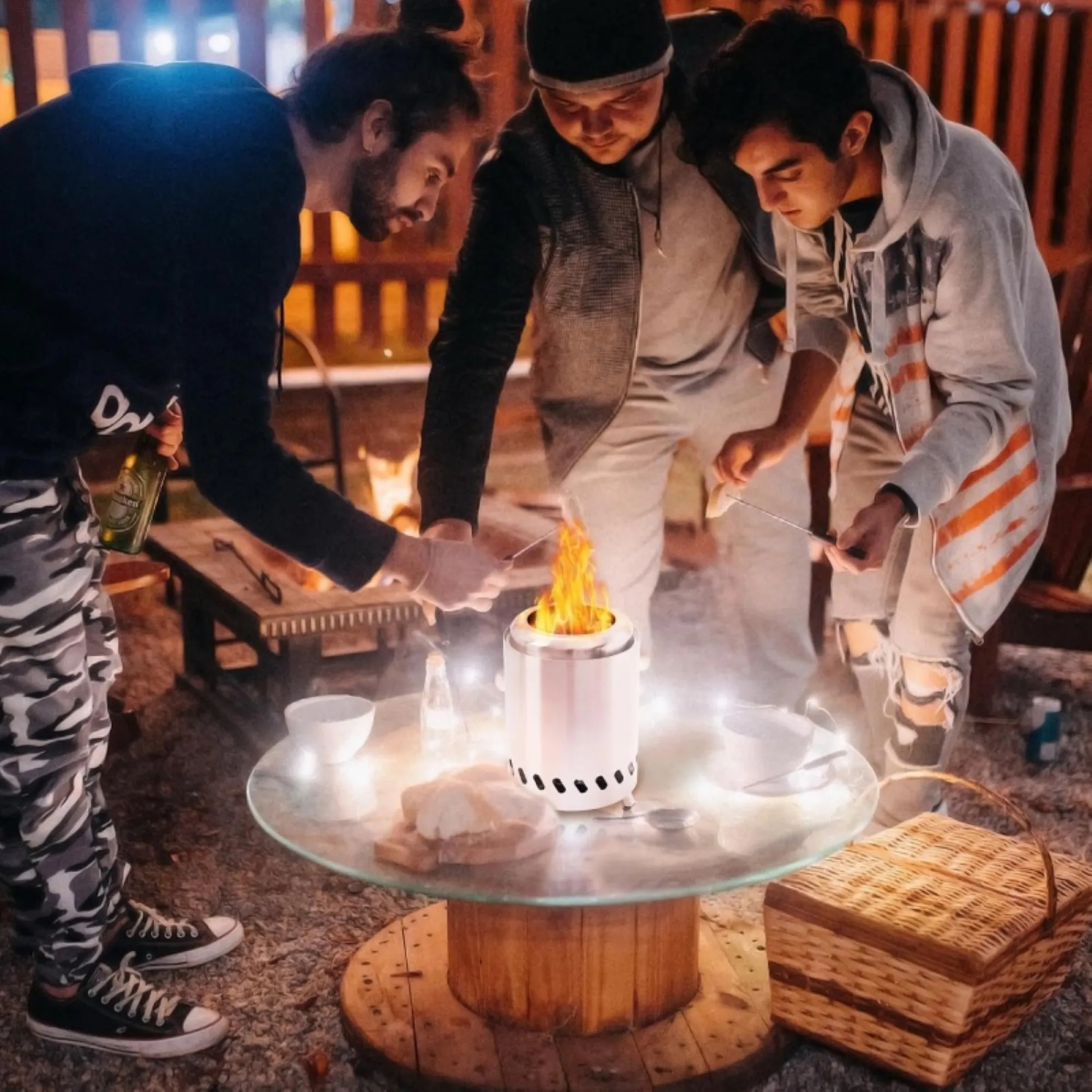 Stainless Steel Tabletop Smokeless Stove 2