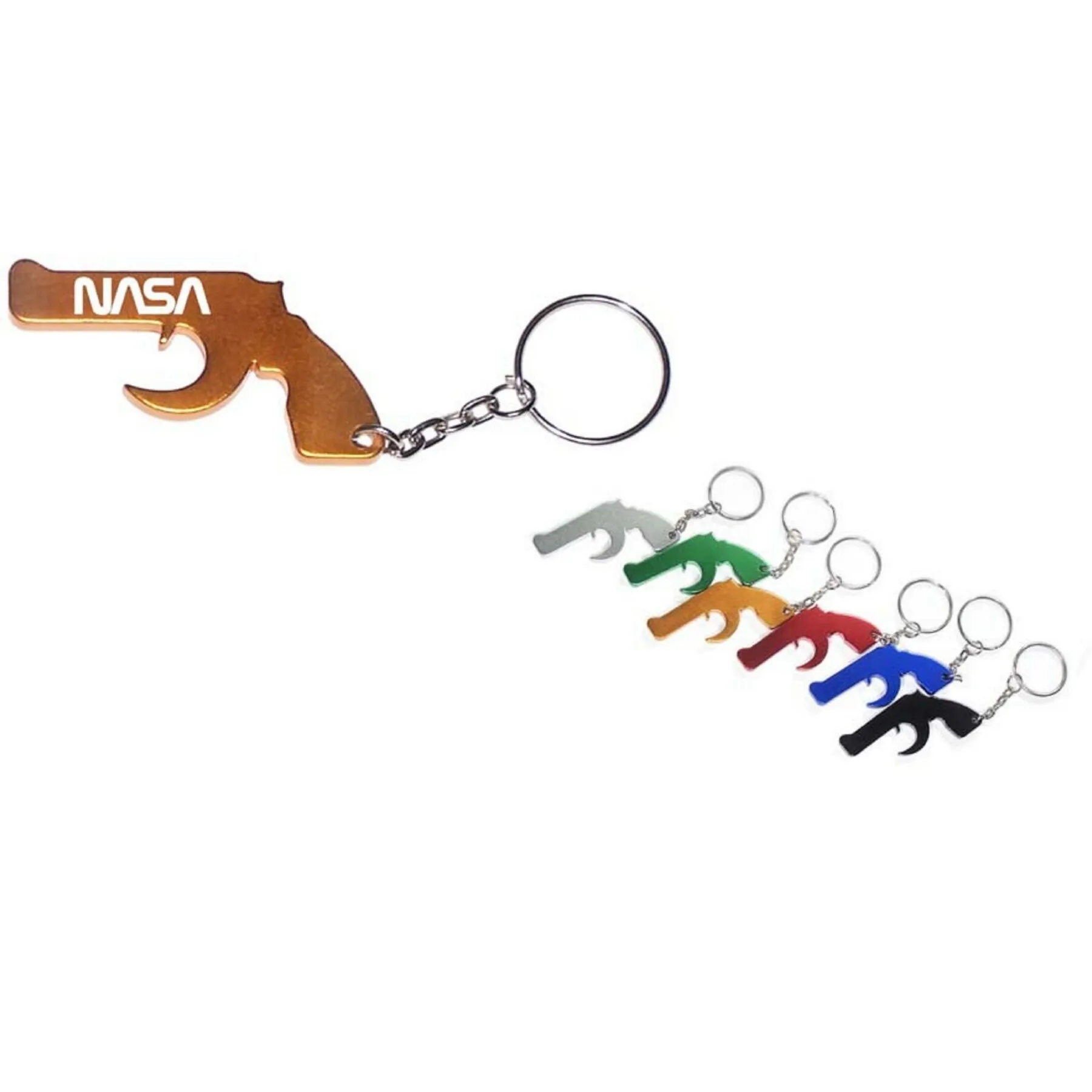 Gun Shape Bottle Opener w/Key Chain 3