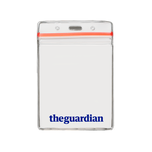 3 5/8" x 4 5/18" Printed Vertical Vinyl Pouch with Zipper 3