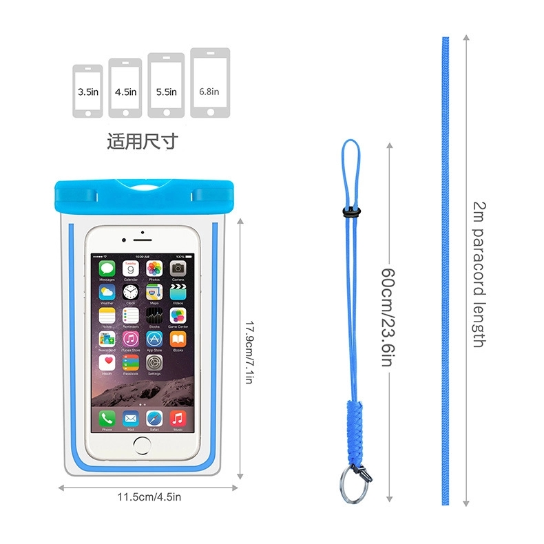 Noctilucent Waterproof Pouch Mobile Phone Case 5