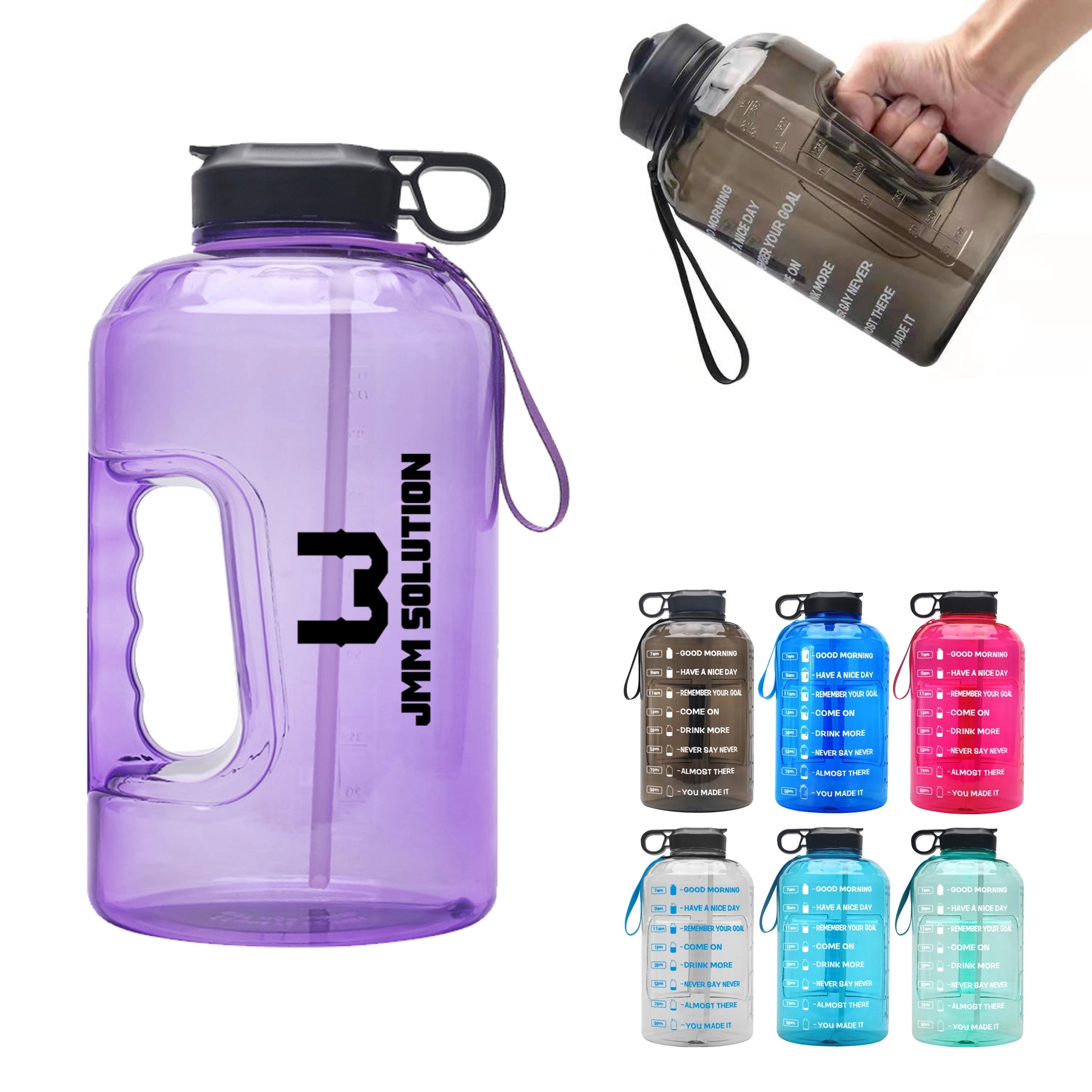 1 Gallon Water Bottle With Straw 1