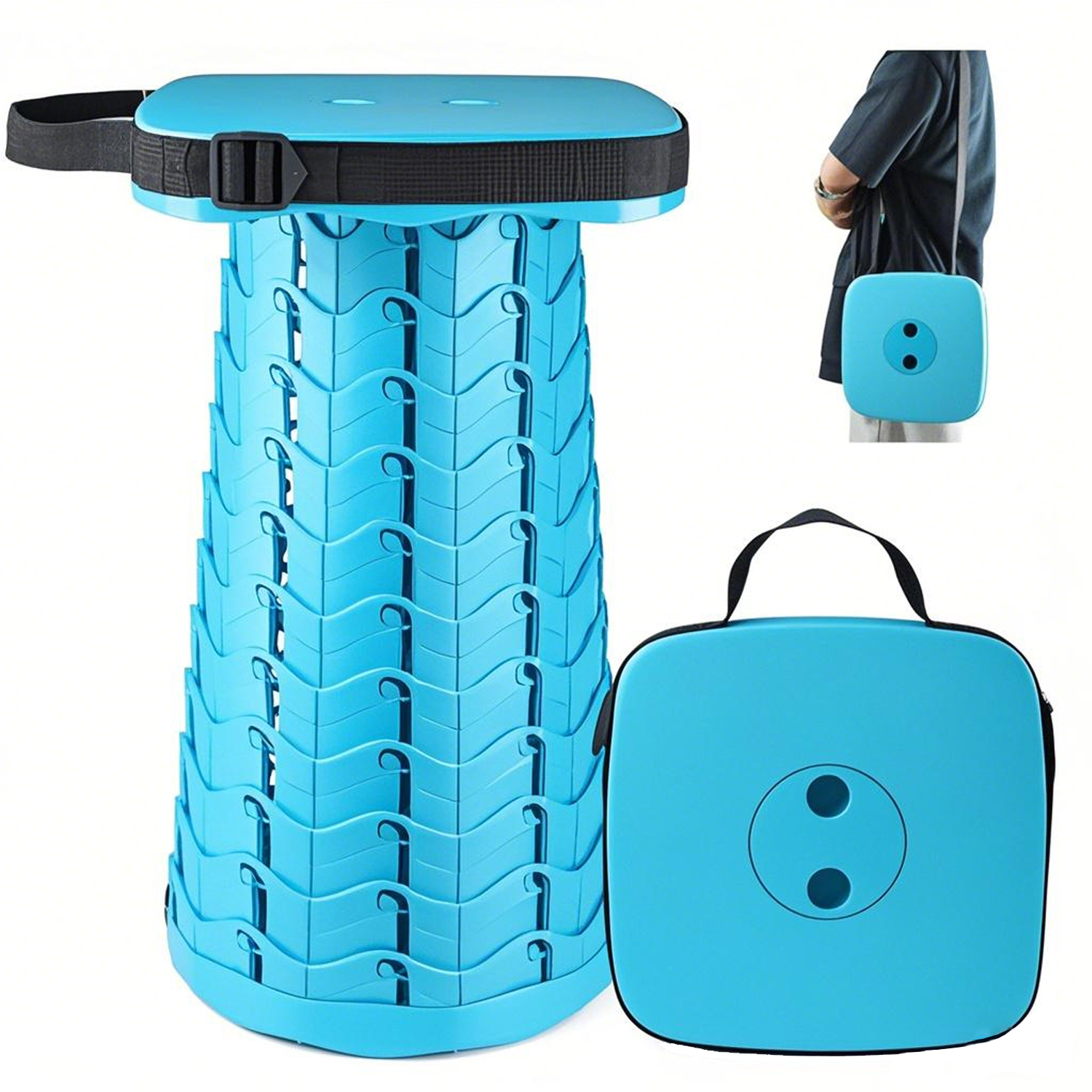 Foldable Adjustable Stool - Portable Outdoor Fishing Chair 10