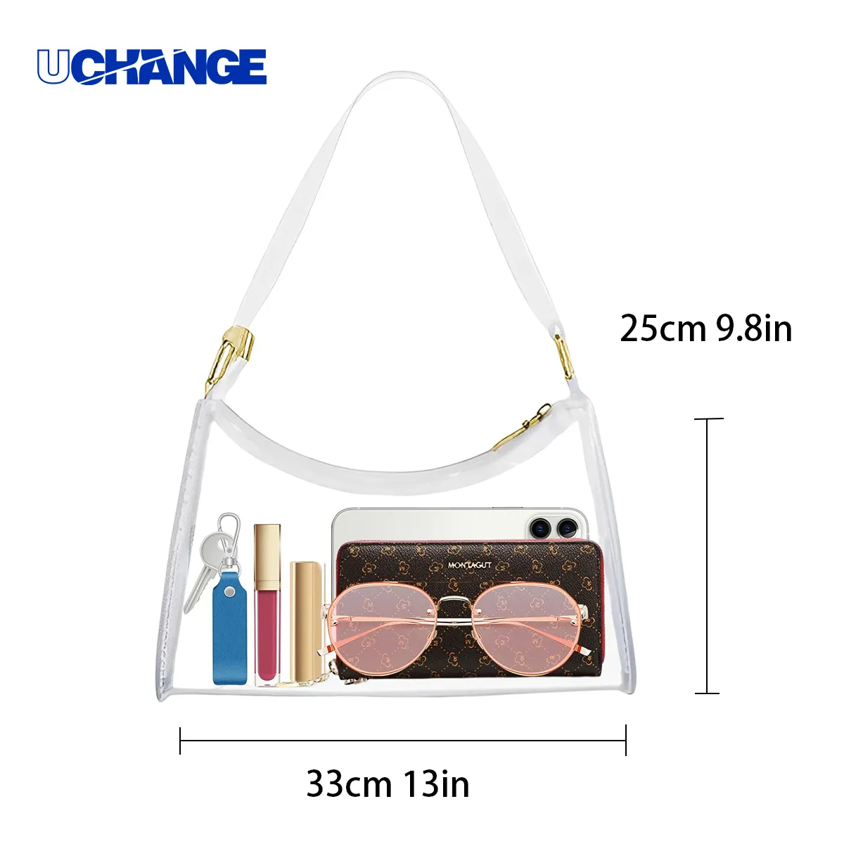 Clear Stadium-Approved Crossbody Chain Bag 5