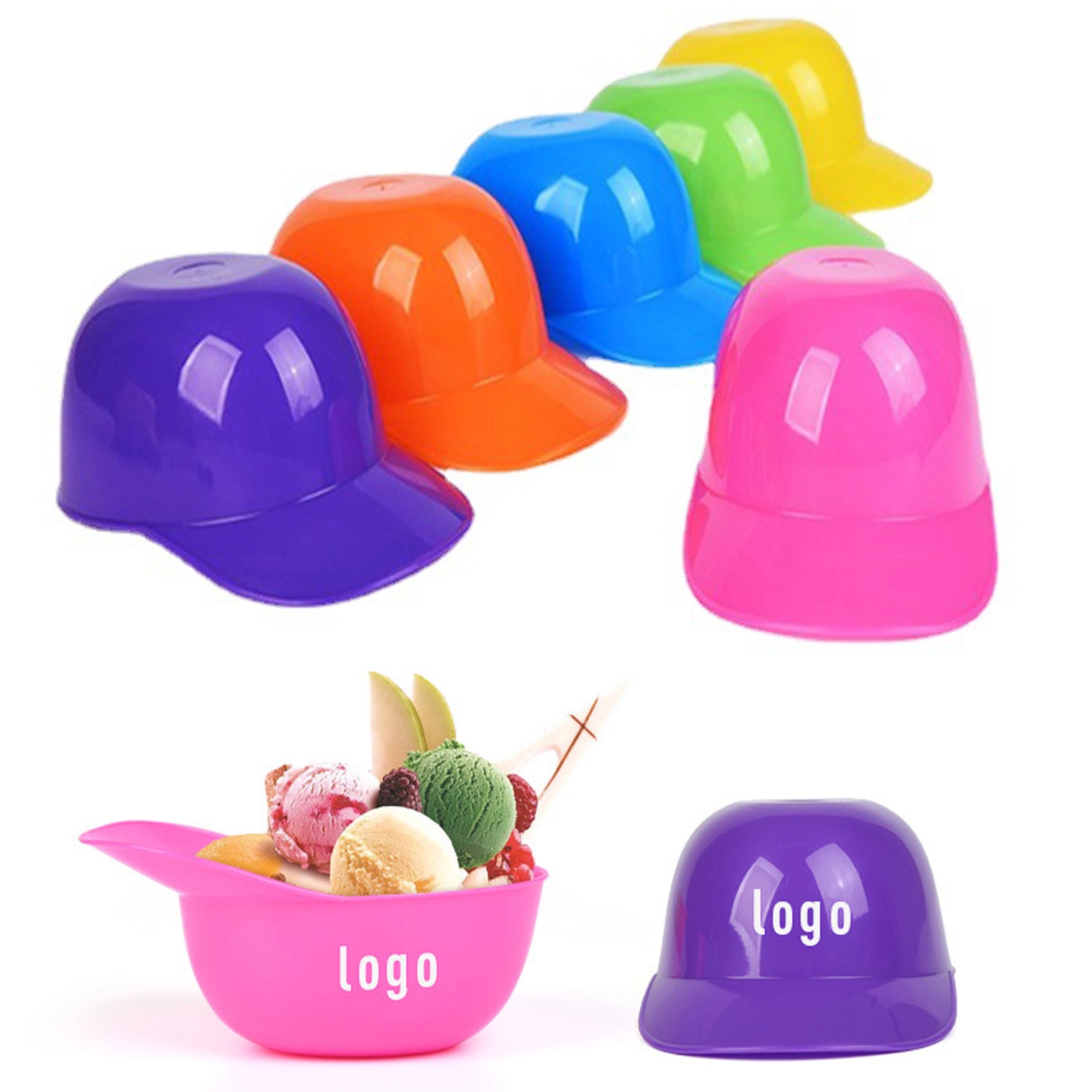 8oz Baseball Hat Ice Cream Dessert Bowls 5