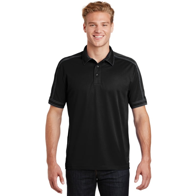 Sport-Tek Contrast Stitch Micropique Sport-Wick Polo. 35