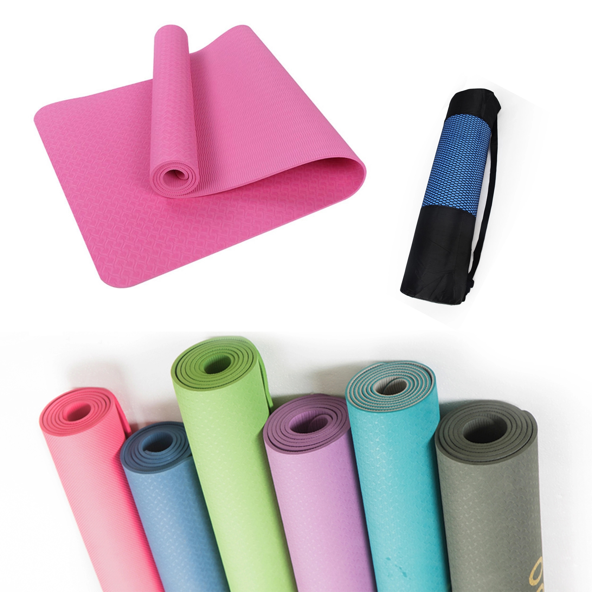 Non Slip Yoga Mat With Carrying Strap 2