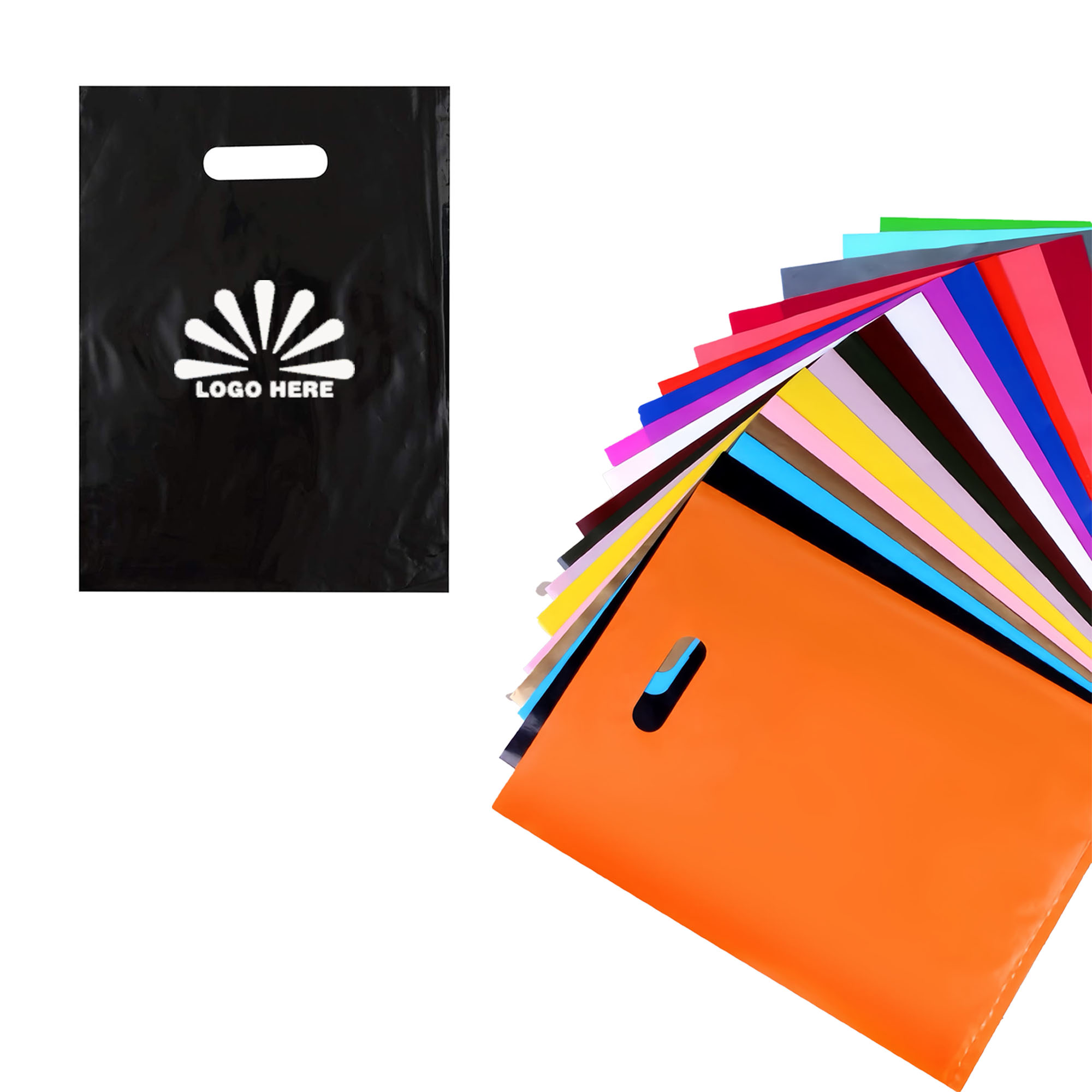 Durable Colorful PE Plastic Gift Bags 2