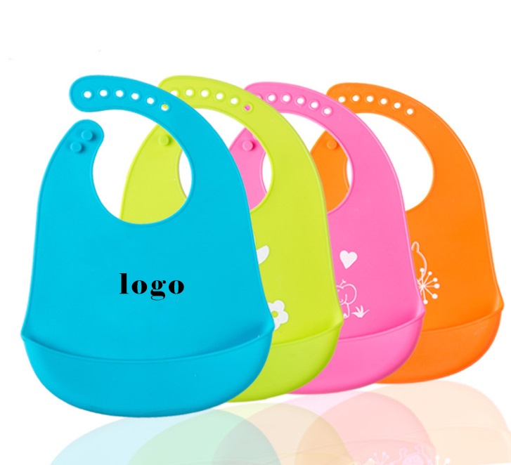 Waterproof Adjustable Silicone Baby Bib 2
