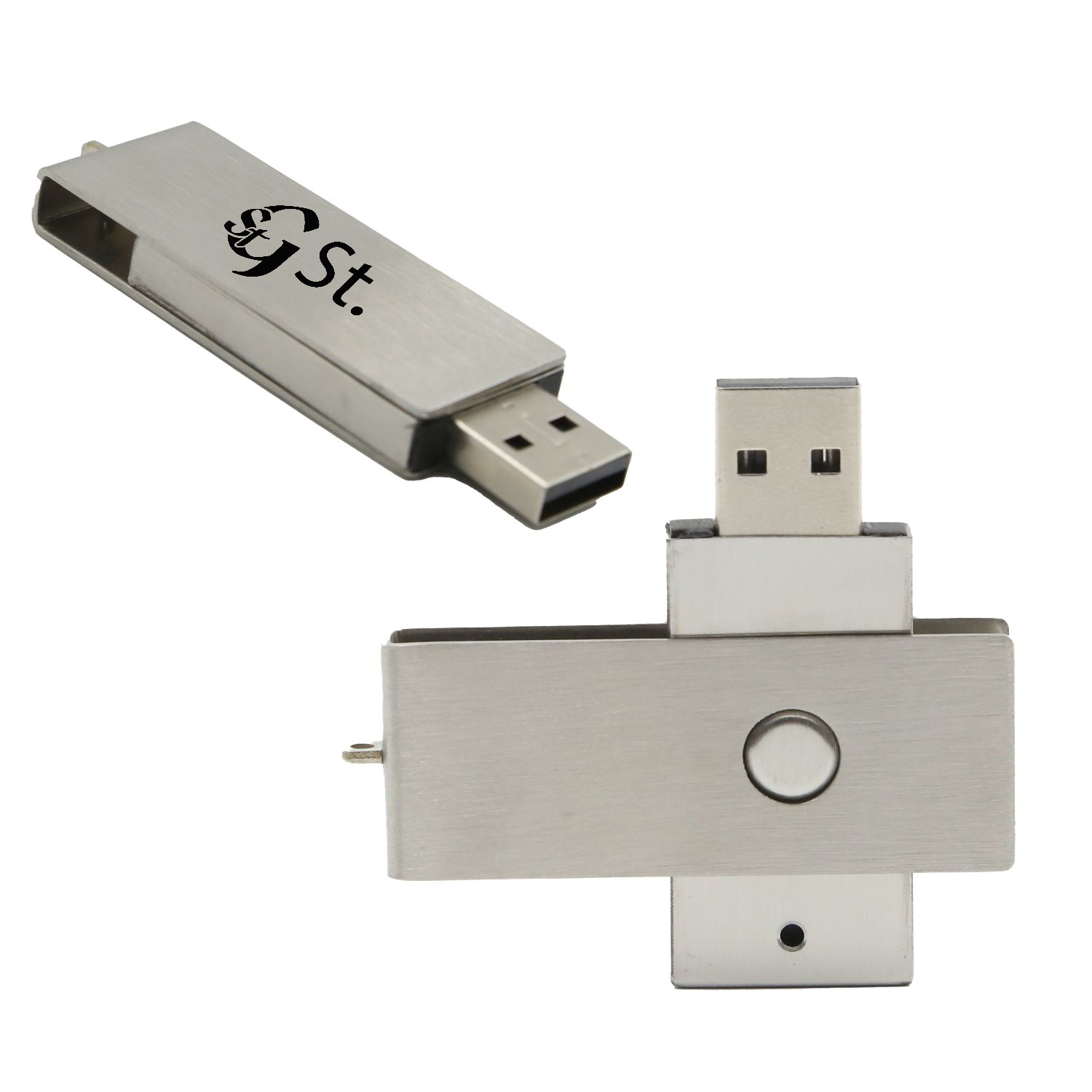 Swivel Metallic Radial USB Flash Drive 4