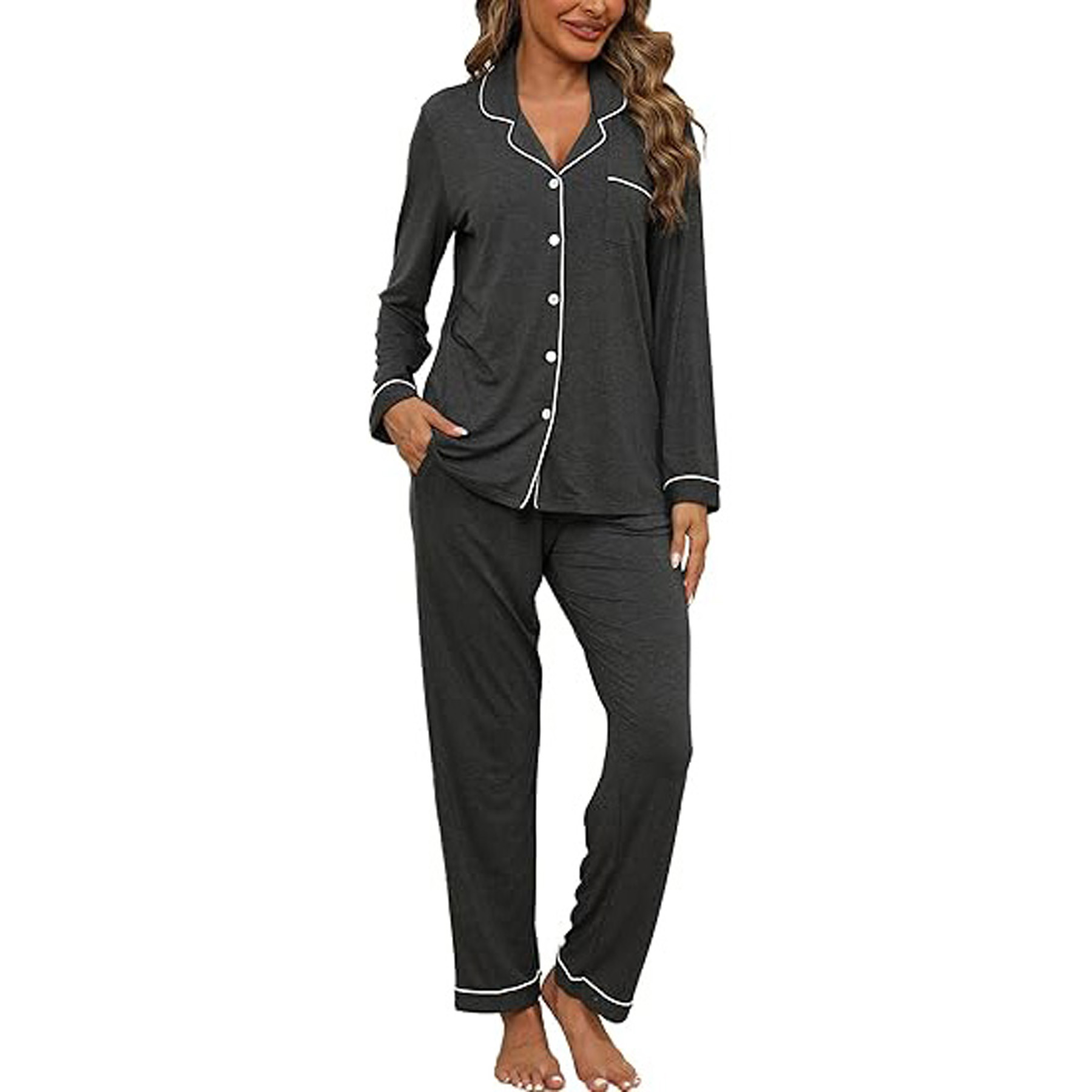 Women's Long Sleeve Pajama Set 15