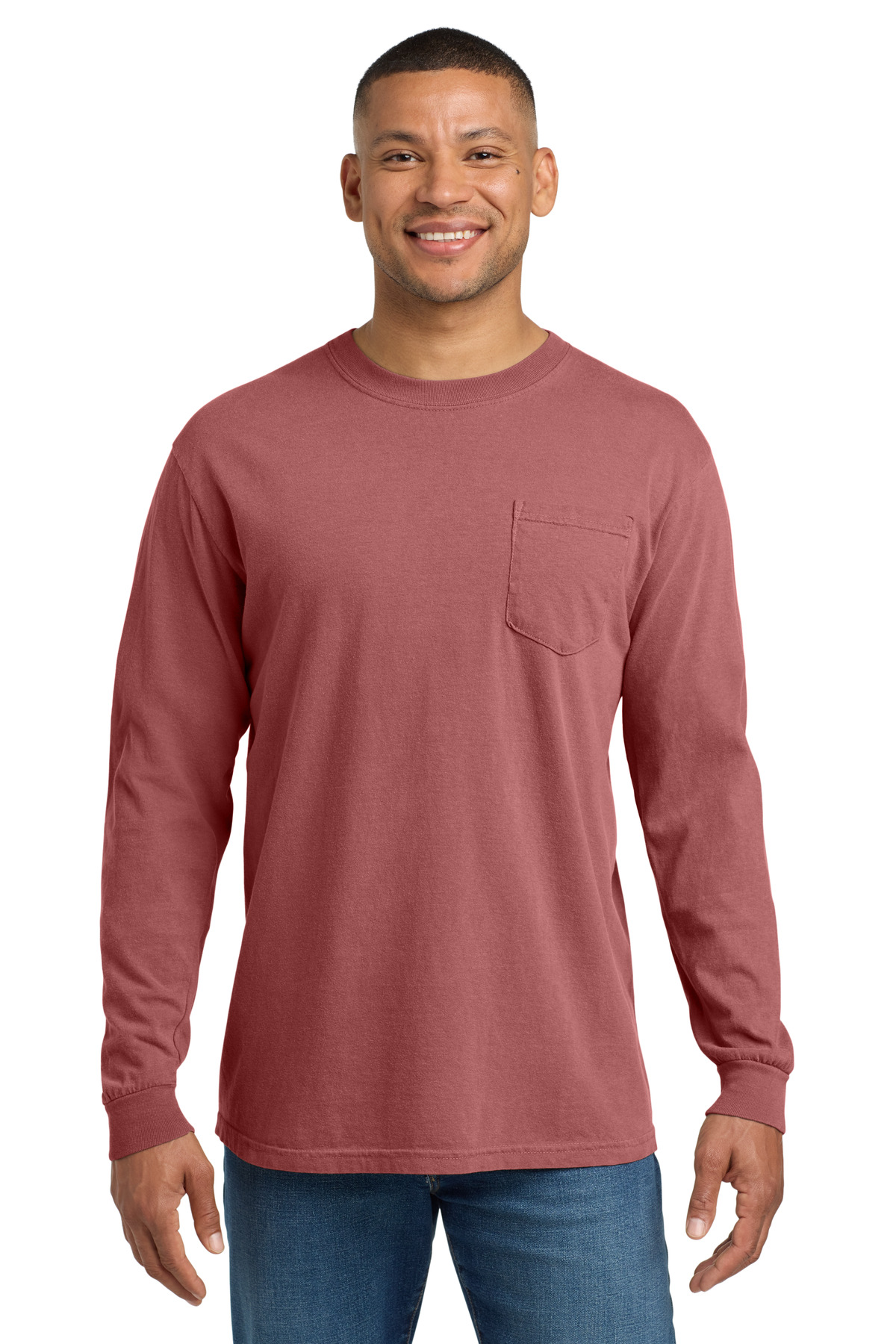 COMFORT COLORS Heavyweight Ring Spun Long Sleeve Pocket Tee. 4410 156
