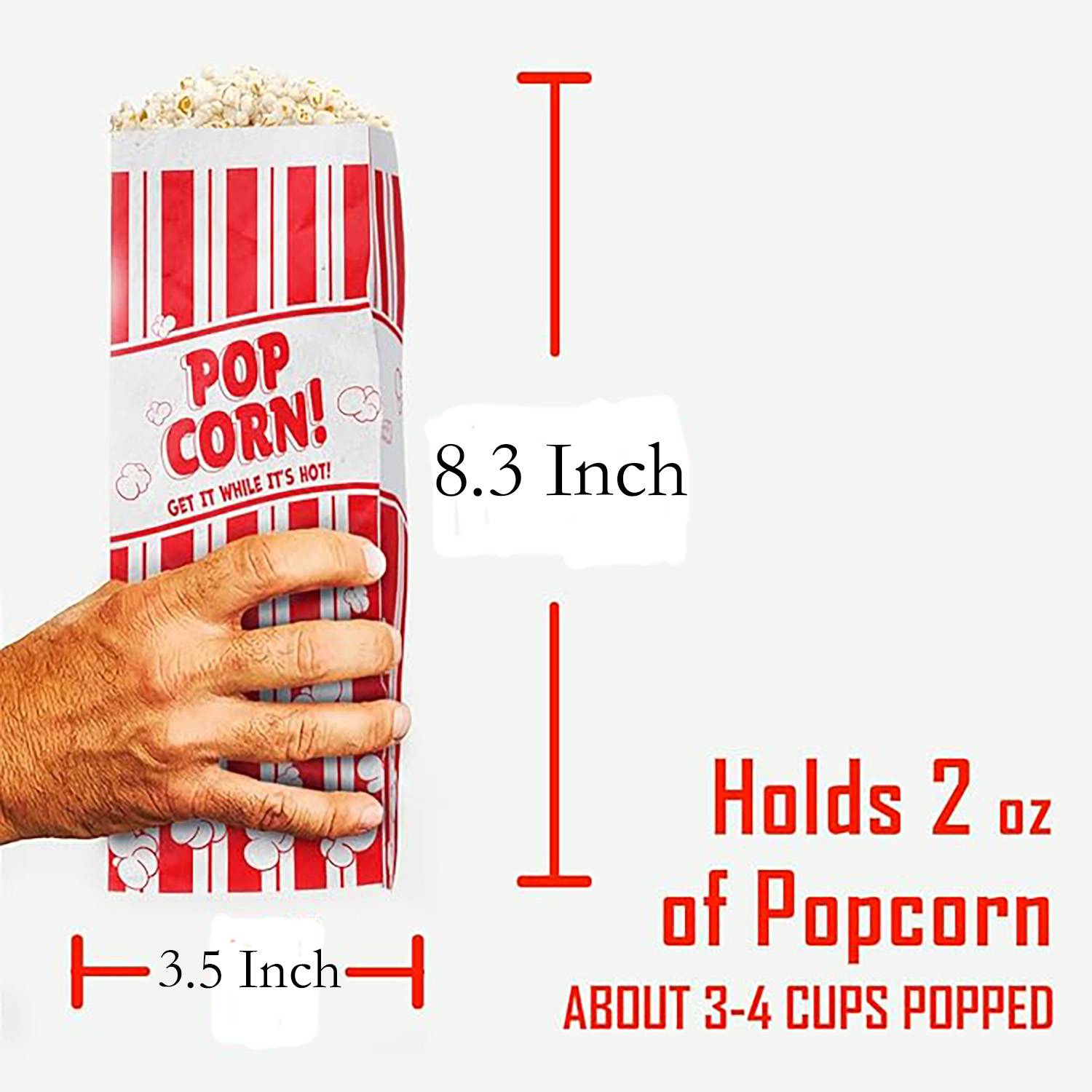 Large Disposable Popcorn Paper Bag 2