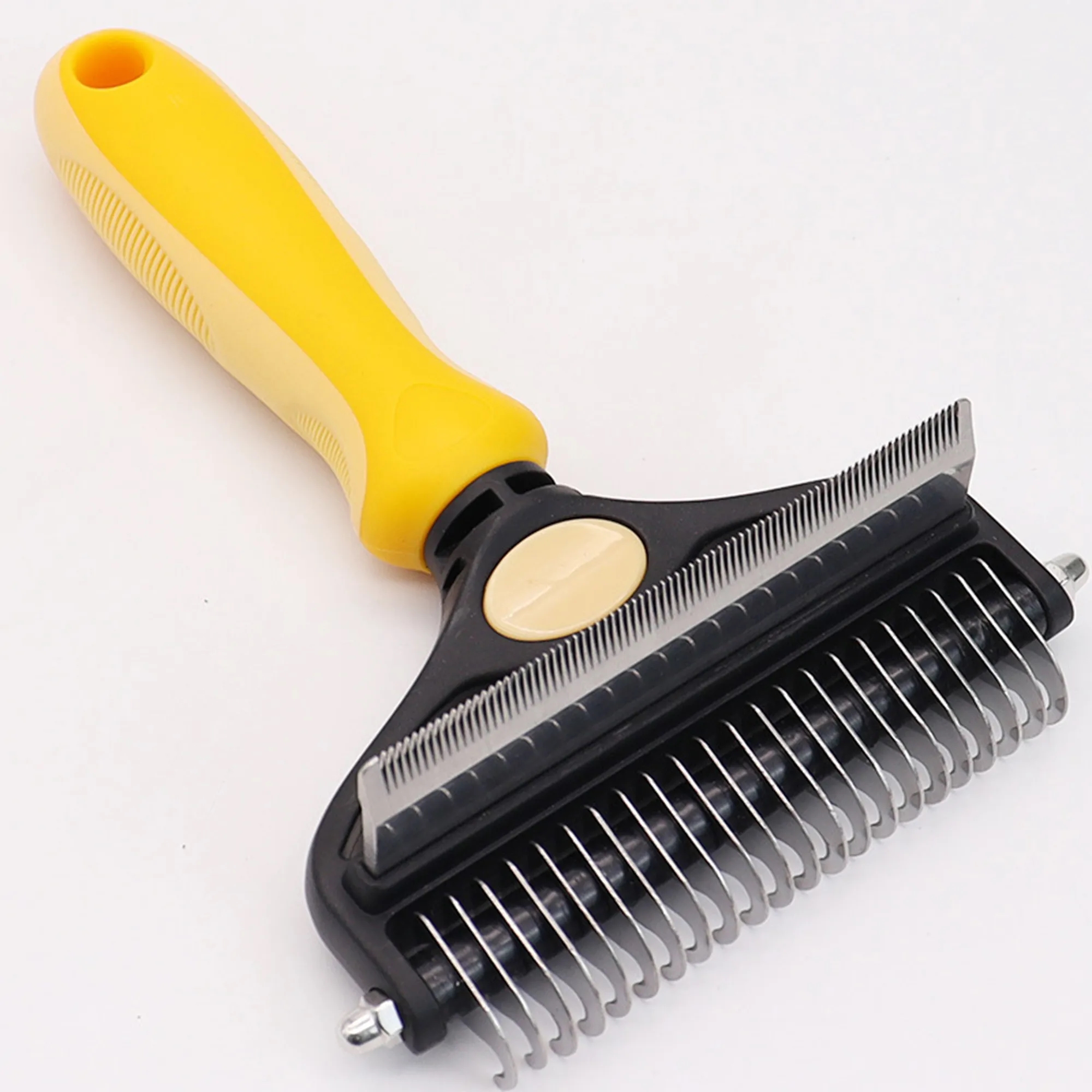 Dual Head Pet Grooming Brush For Detangling And Smoothing 10