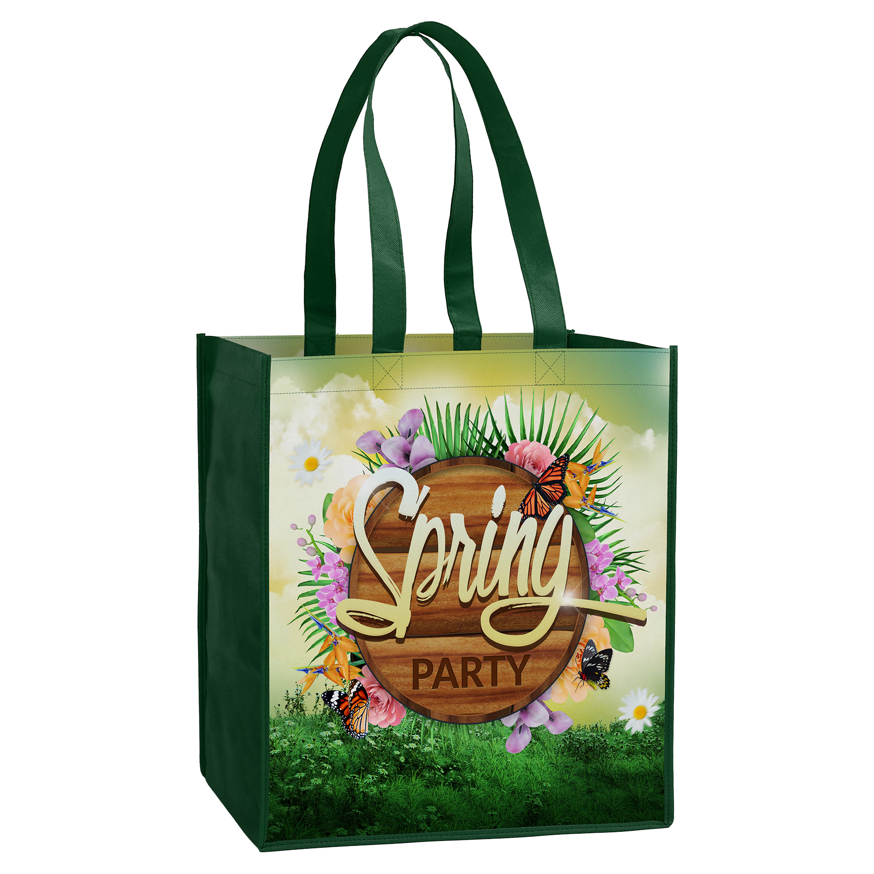 Laminated Non-Woven Tote Bag(13" X 15" X 10") 8