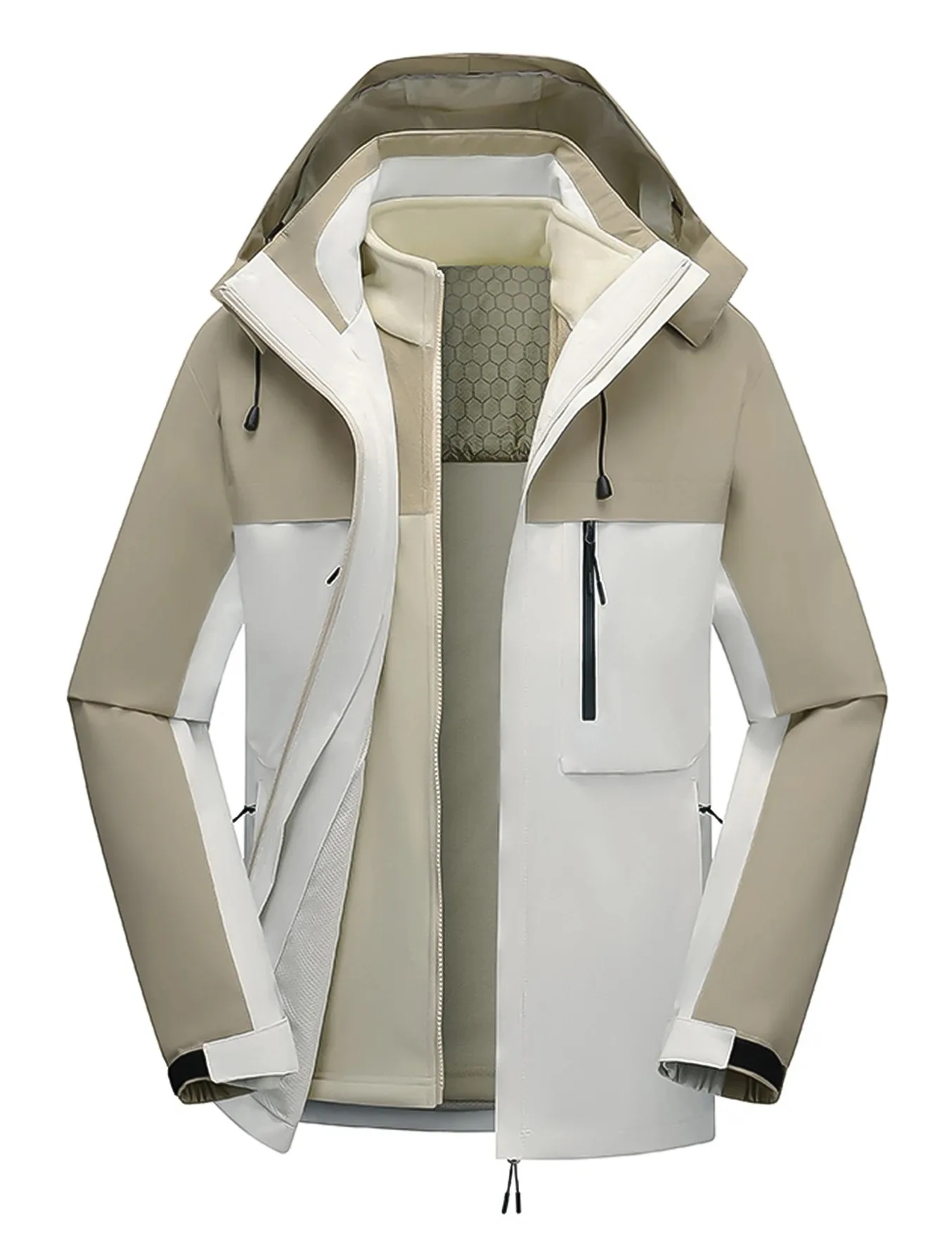 rPET 3in-1 Waterproof Ski Jacket with Fleece Liner 8