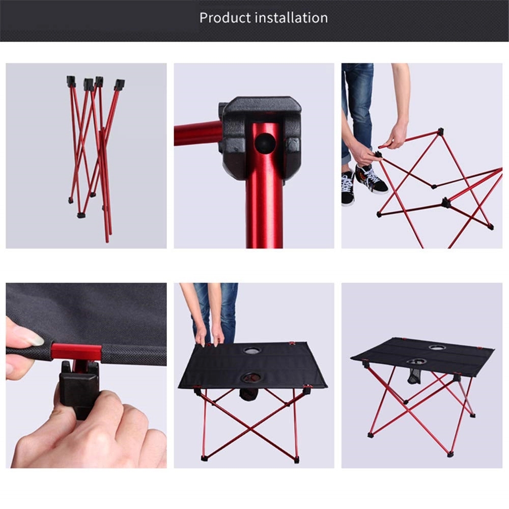 Outdoor Folding Table Aluminum Alloy Portable Lightweight 4