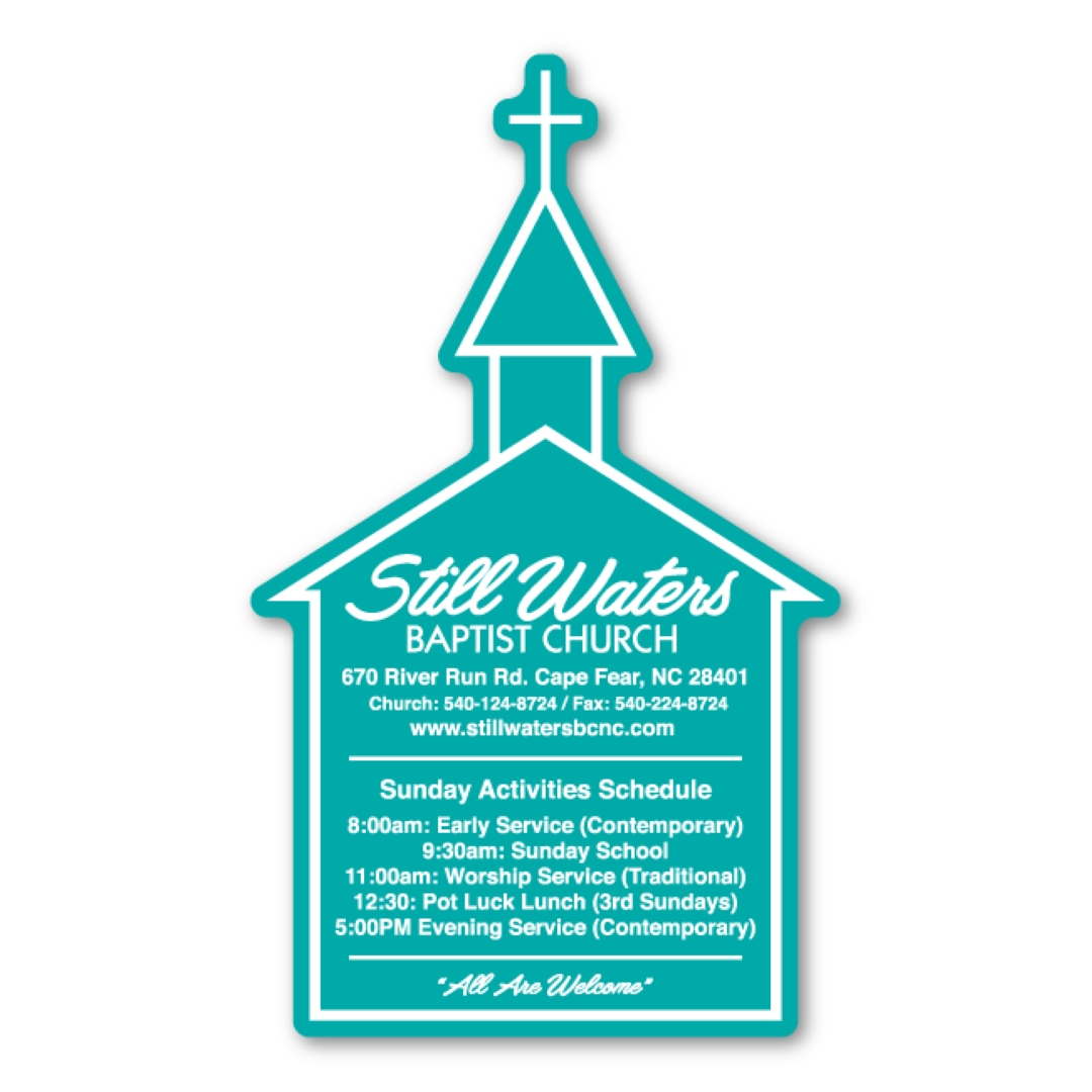 Church Magnet - 2.25" x 3.75" - 30 mil - Outdoor Safe