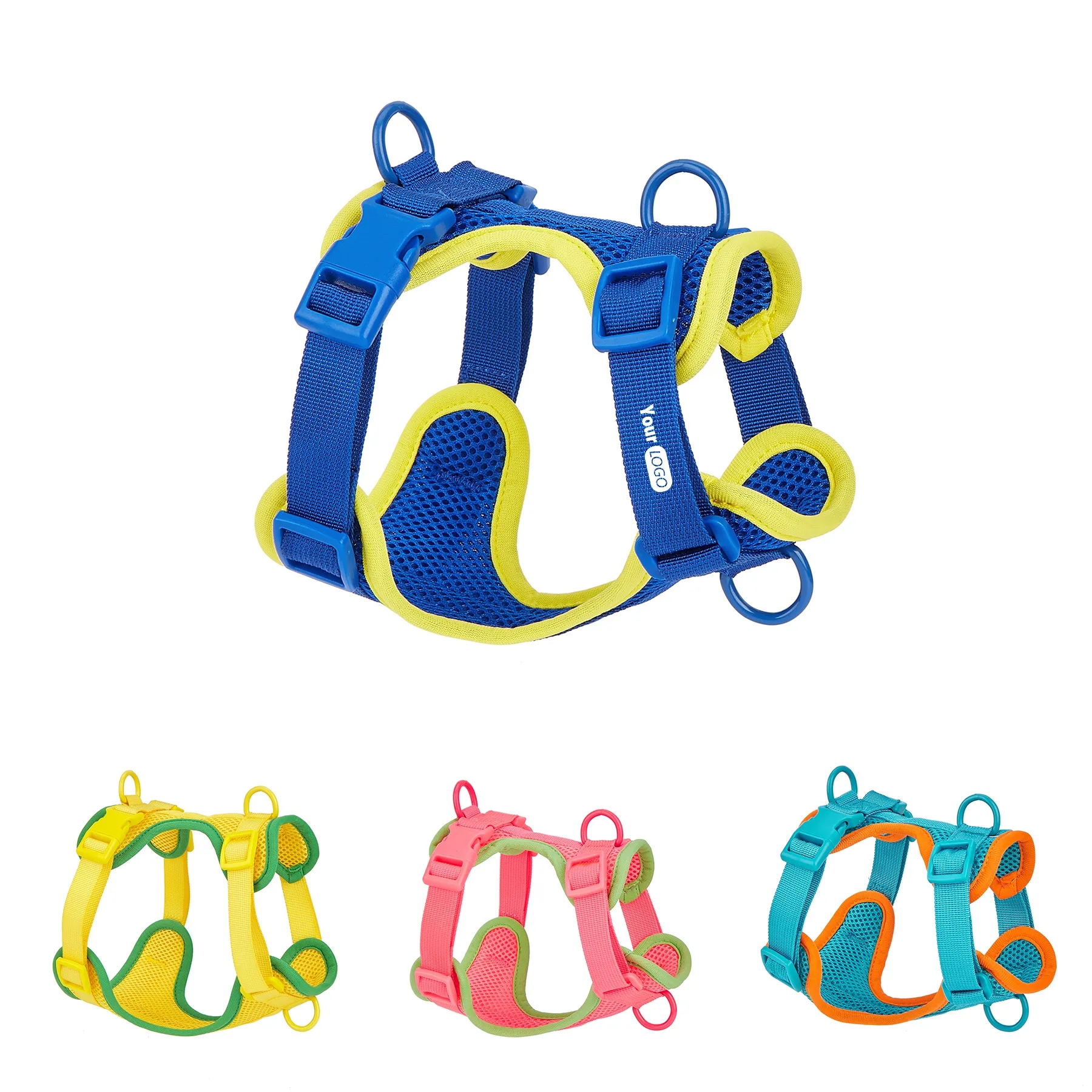 Polyester Small Dog Pet Harness With Leash 6