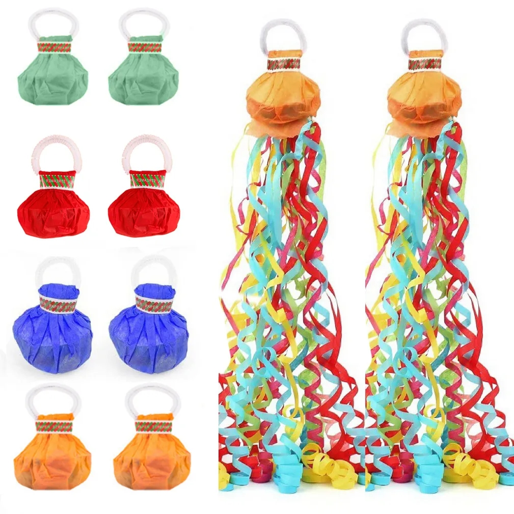 MOQ 100 Hand Throw Confetti Streamer Portable Recycling 2
