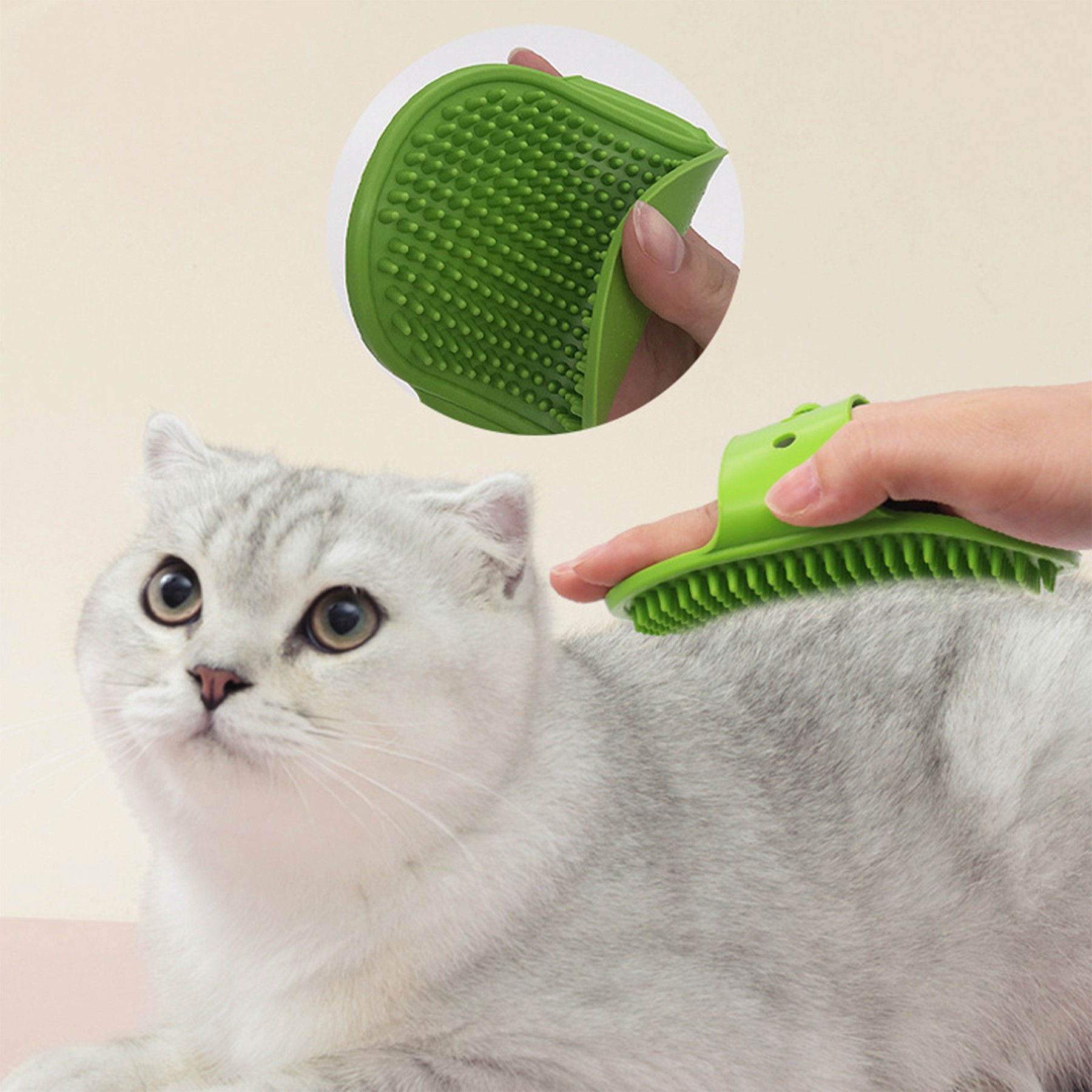Silicone Pet Bath Massage Bath Gloves 9